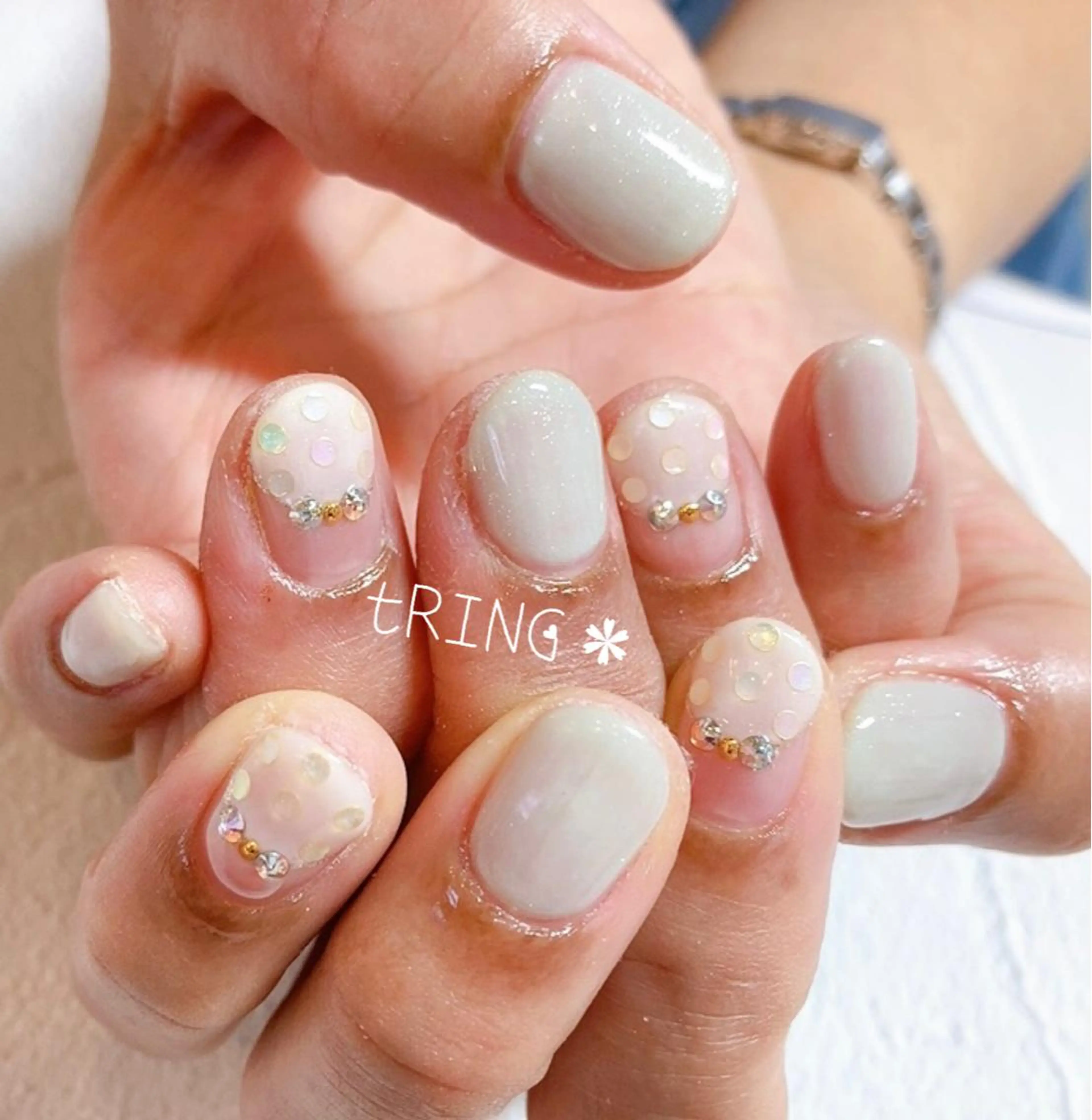 ネイル ハンドネイル tRING＊ しいの木台のネイルデザイン