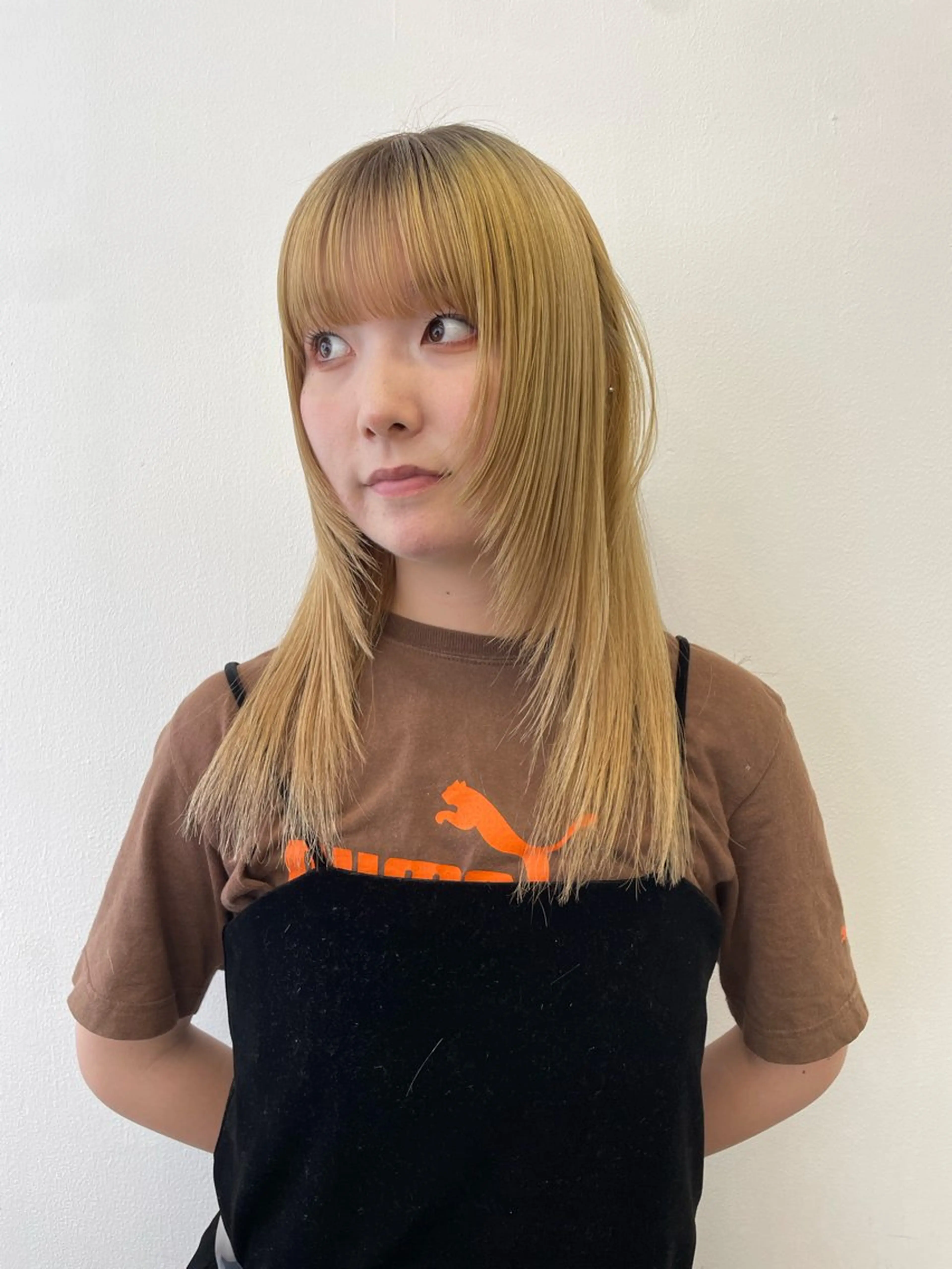 セミロング カット sakura🌸 レイヤー/韓国ヘアのヘアスタイル