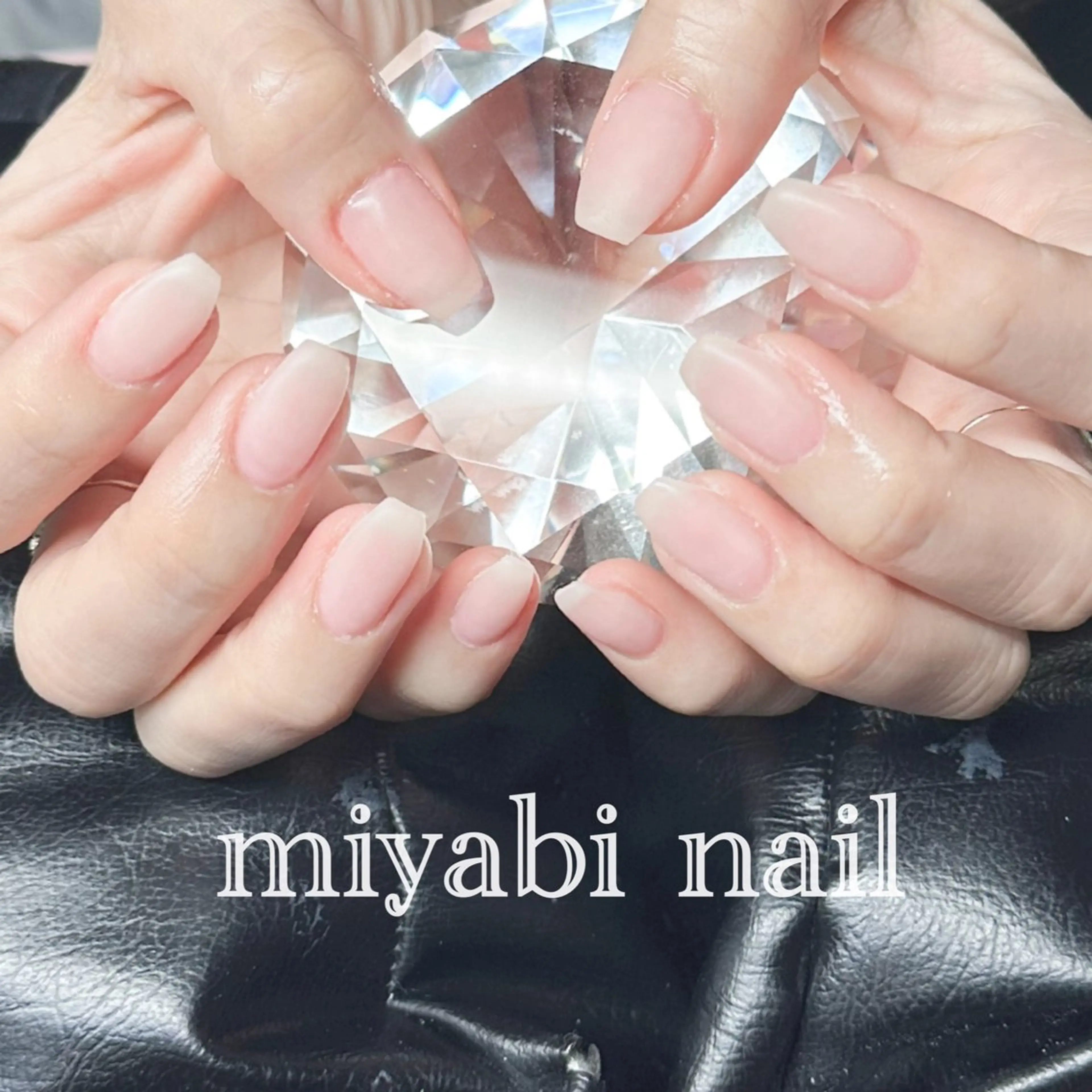 ネイル マットネイル 持ち込み オフィスネイル ピンク スクエアネイル ハンドネイル miyabi nail 桂川駅近くのネイルデザイン