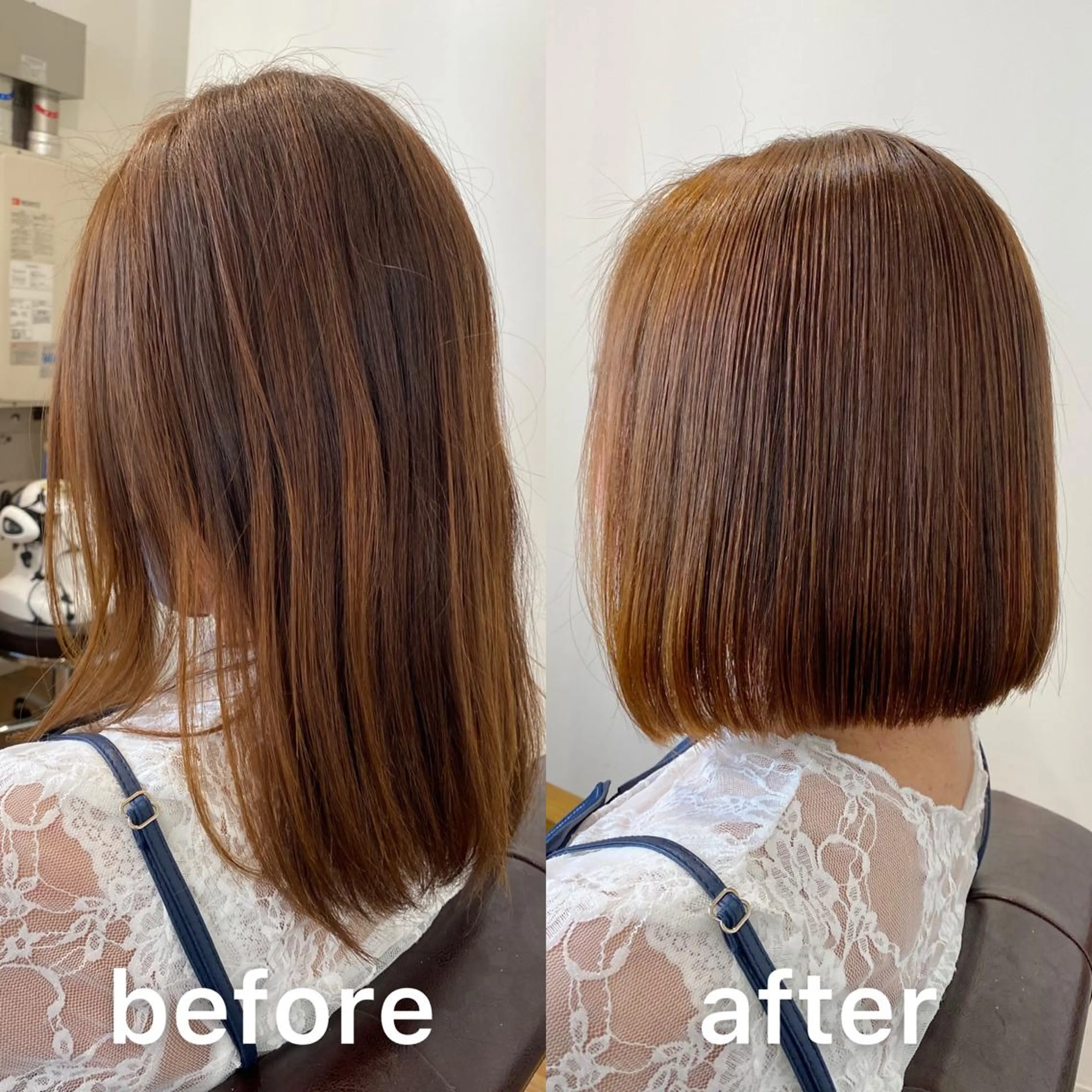 ショート パーマ 前下がりボブ ボブ 髪質改善 ショートヘア 縮毛矯正 髪質改善特化KIZU /艶髪研究（京都）のヘアスタイル