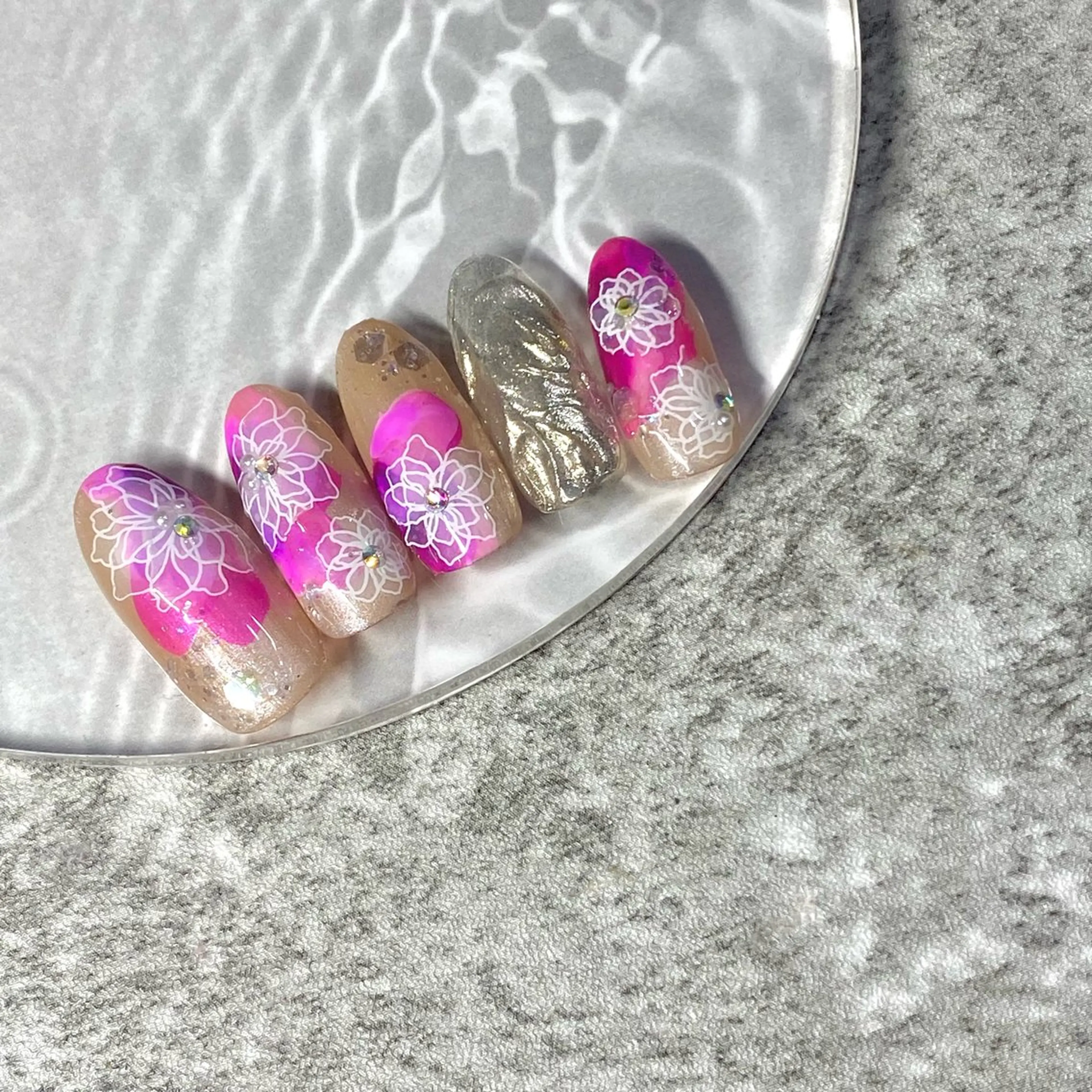 ネイル フラワーネイル ハンドネイル ★Rinail... .のネイルデザイン