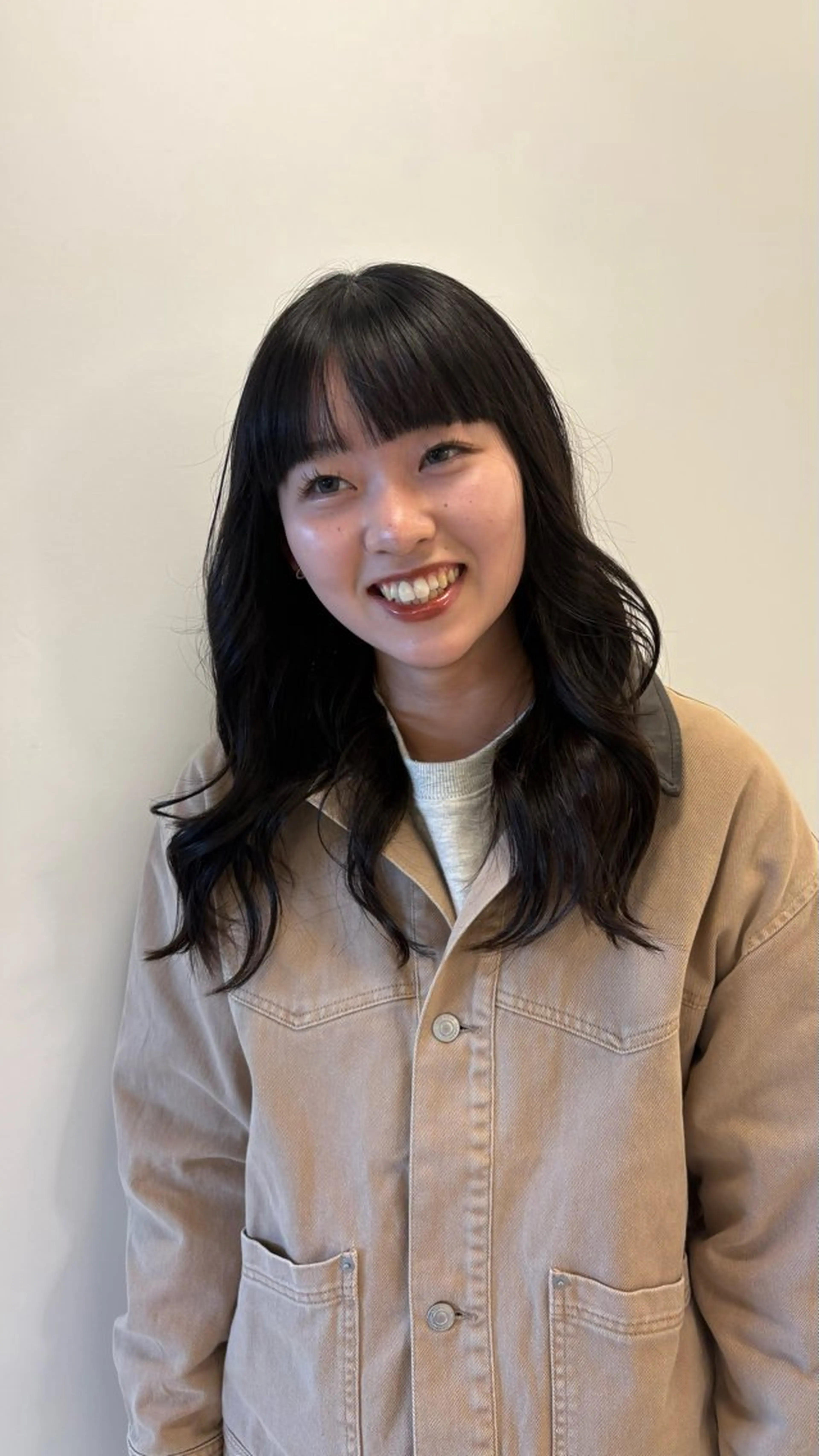 ミディアム カラー カット 福田 涼香のヘアスタイル