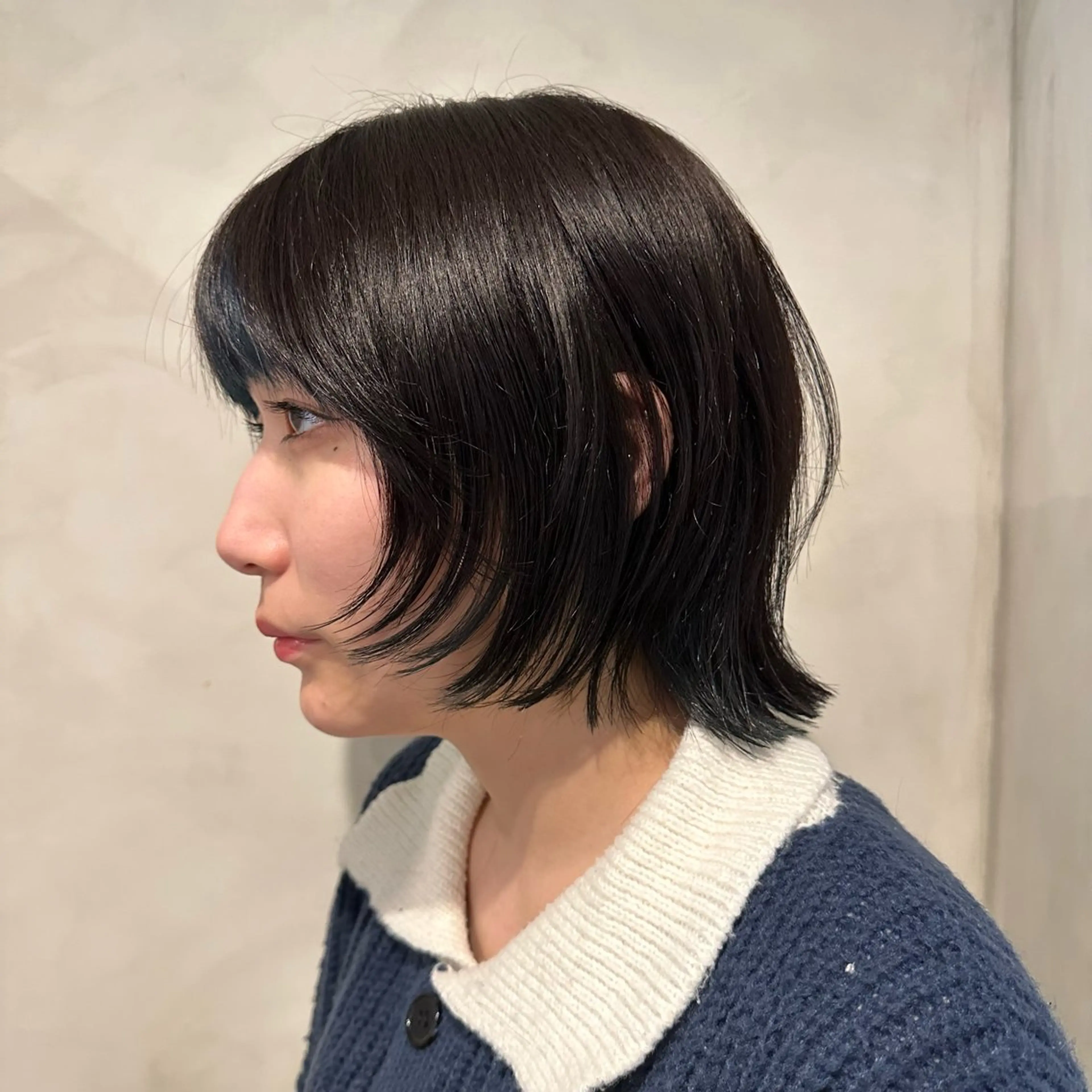 ミディアム ウルフカット カット トリートメント Yuki☺︎パーマ レイヤーカットのヘアスタイル