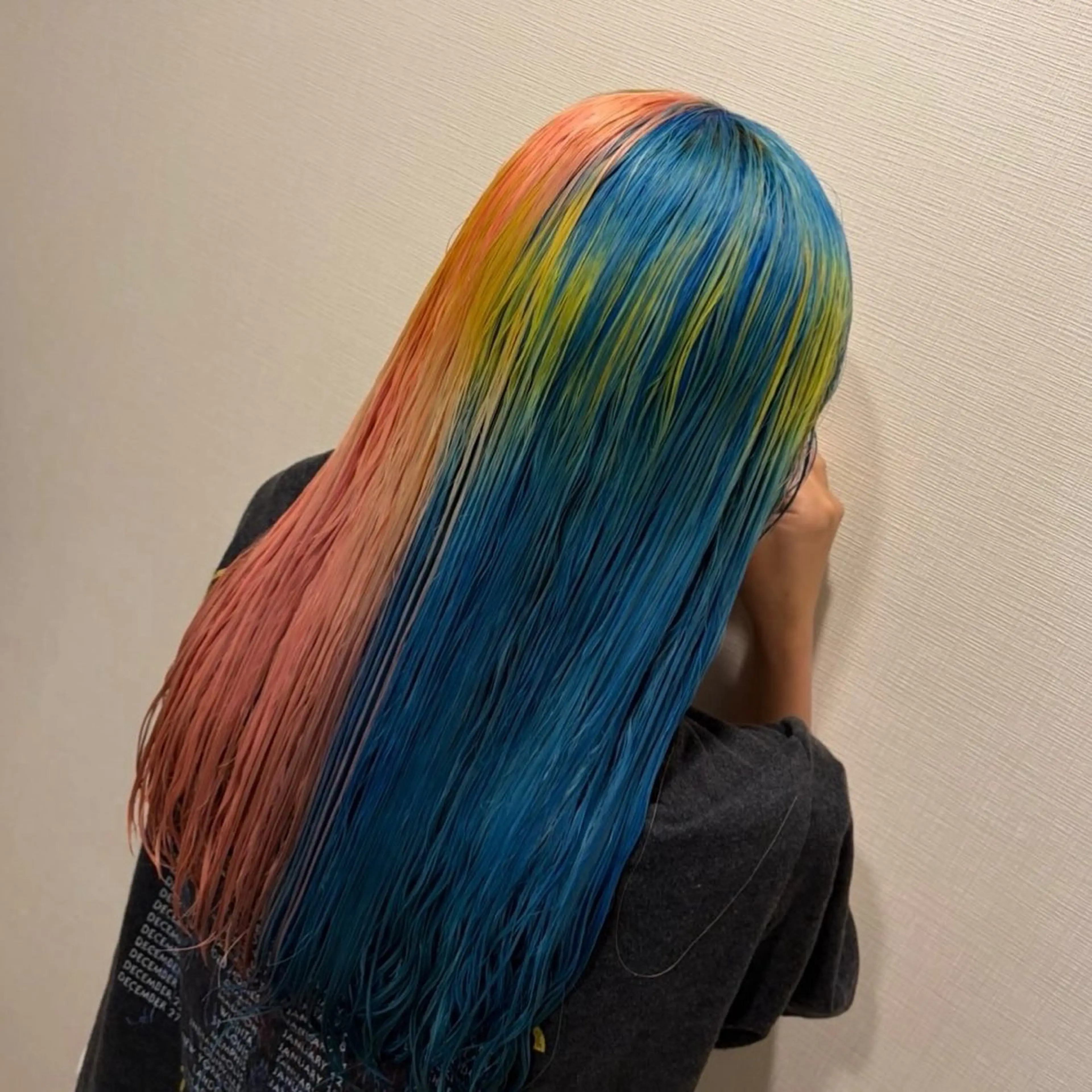 ロング カラー ヘアカラー 大参 花のヘアスタイル
