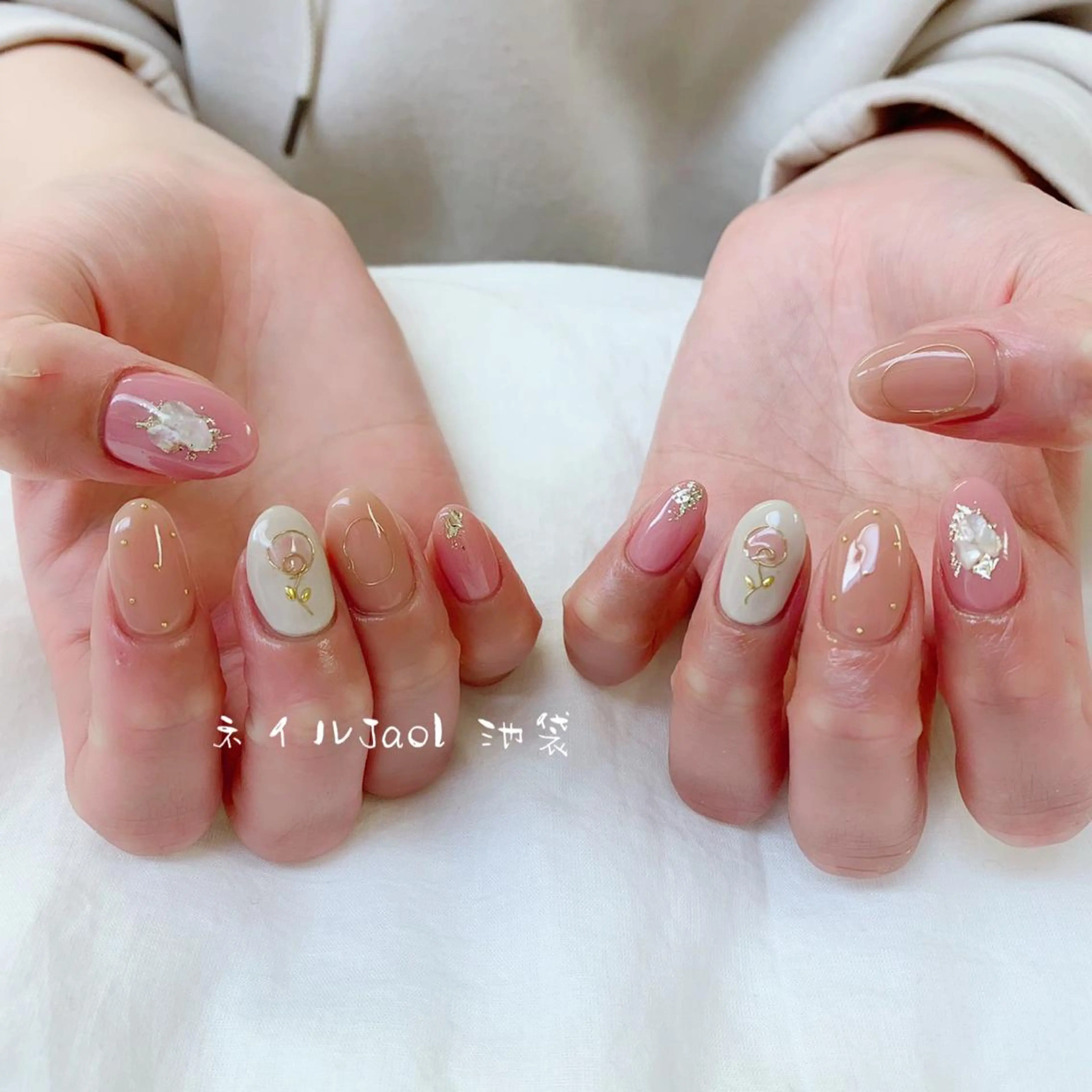 ミディアム nail jaol池袋店所属・ネイルJaol 池袋のネイルデザイン
