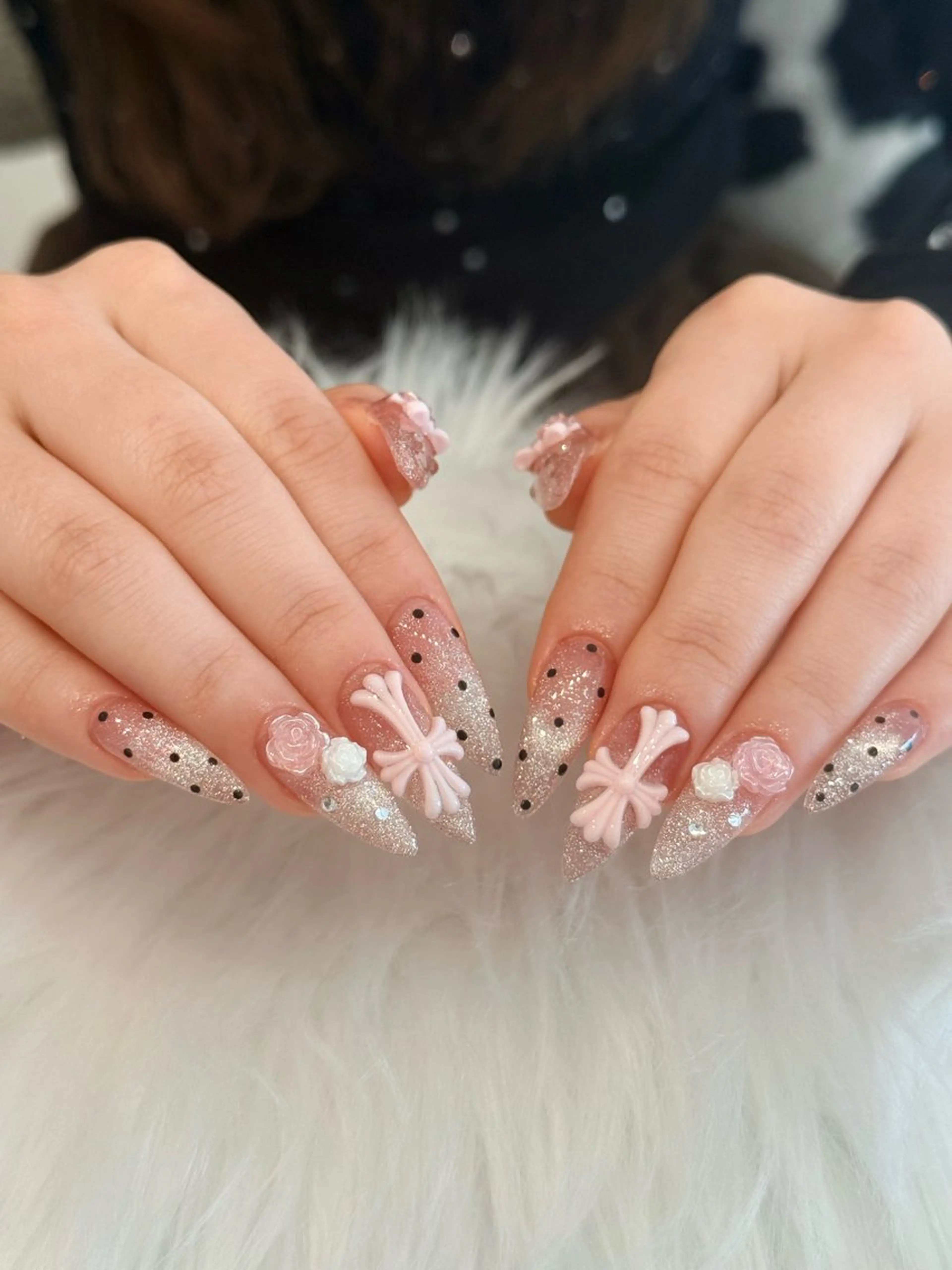 ネイル チークネイル ドット フレンチネイル グラデーション ハート ハンドネイル ハンドケア Nihonthy Nail 新宿所属・Nihonthy Nail 新宿のネイルデザイン