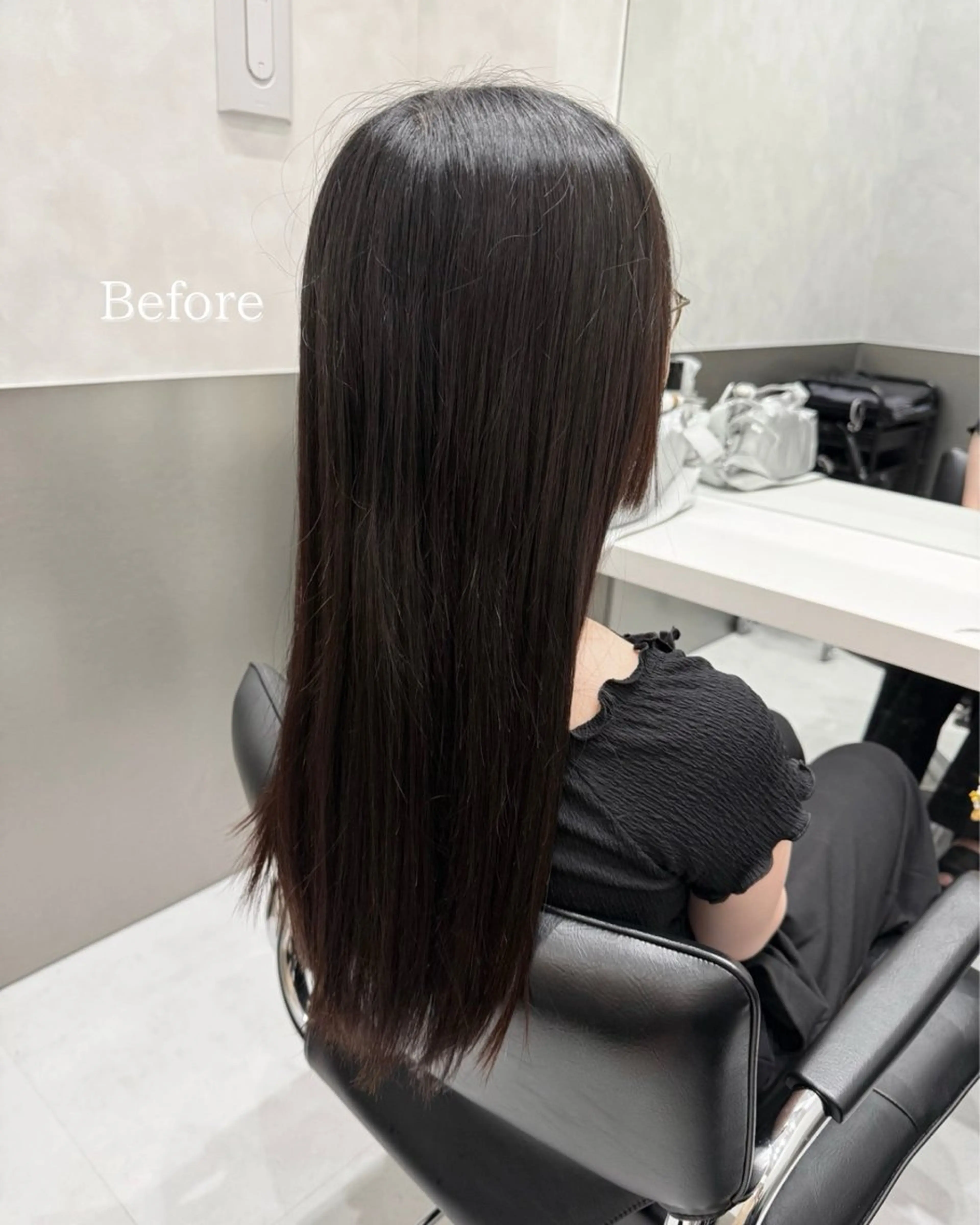 ロング 縮毛矯正 トリートメント 美髪職人あお🦕 髪質改善｜原宿のヘアスタイル