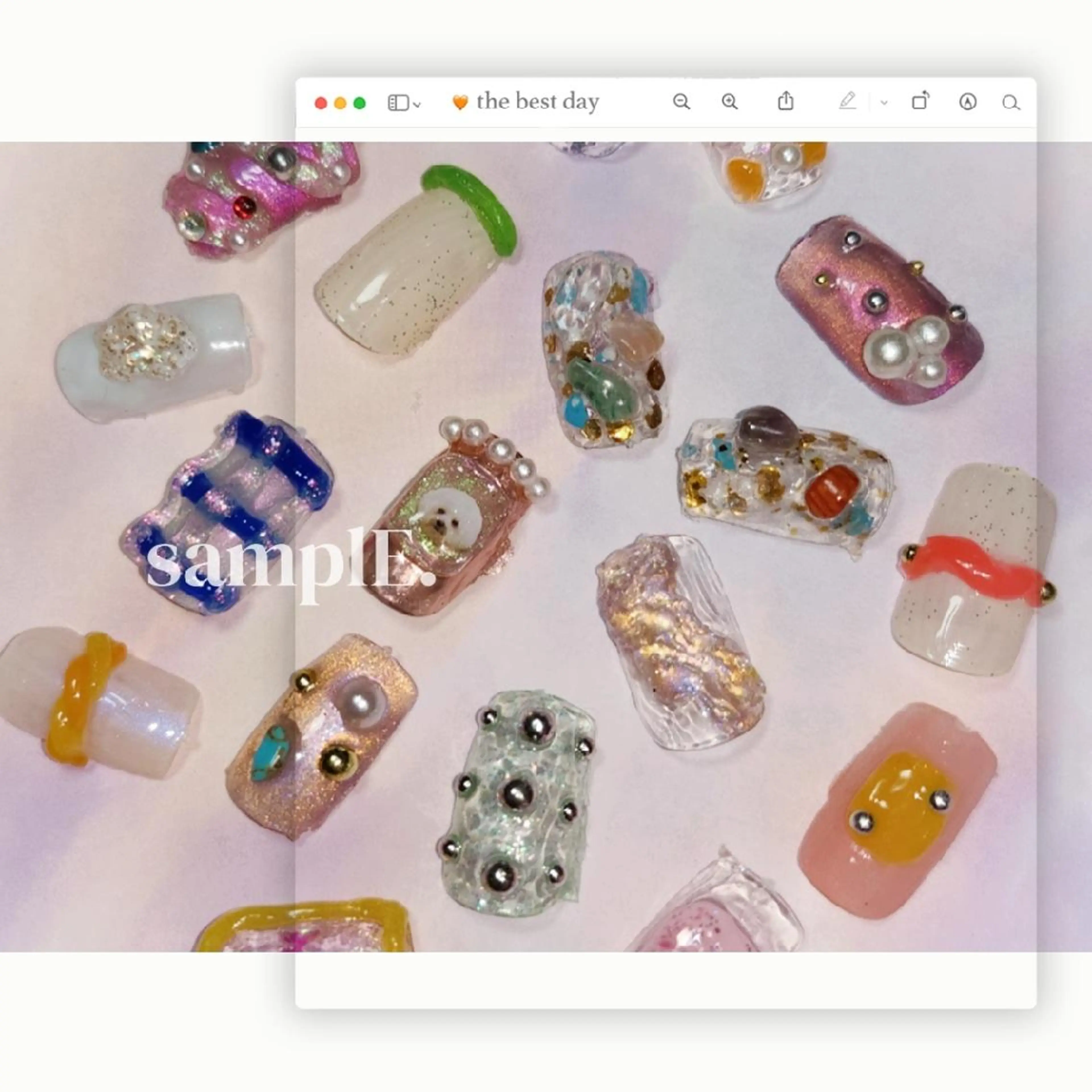 ネイル 💜bora .のネイルデザイン