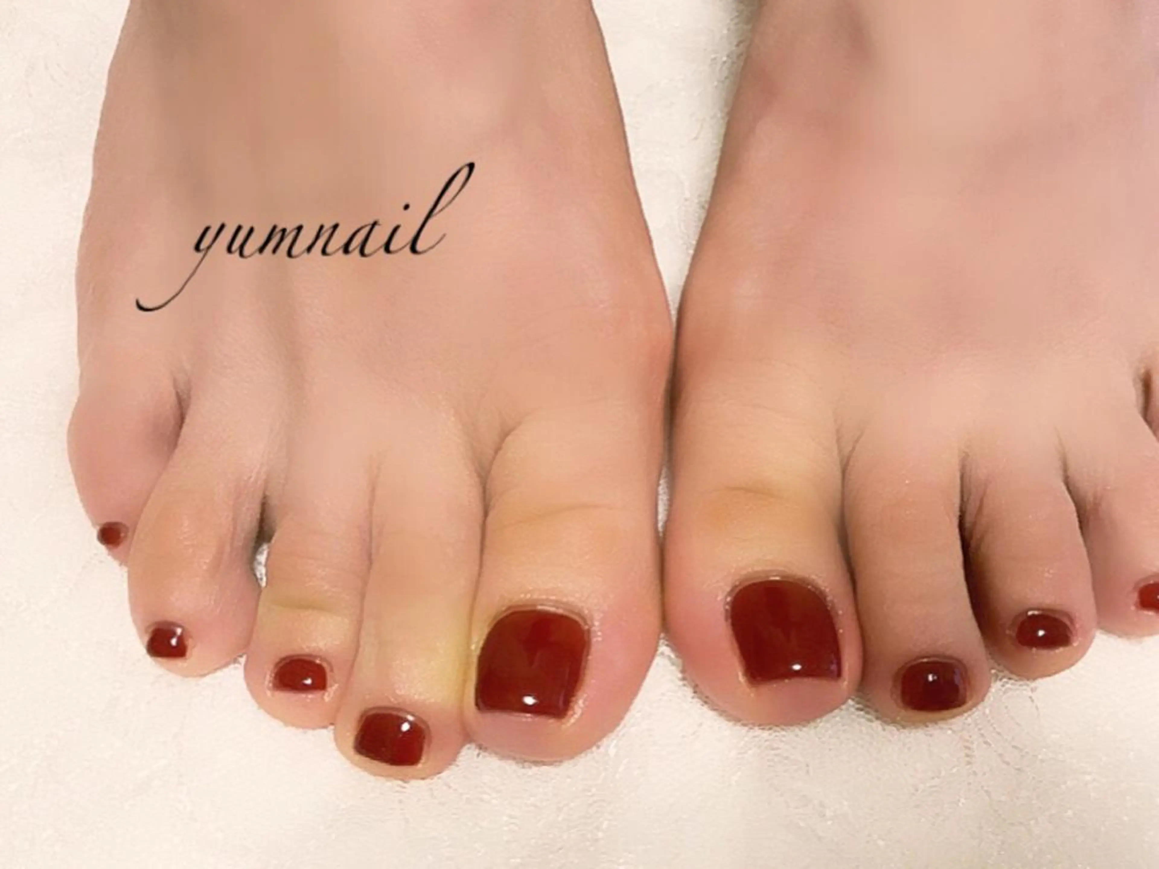 ネイル フットネイル ワンカラーネイル yumnail (ネイル&脱毛)のエステ・リラクイメージ