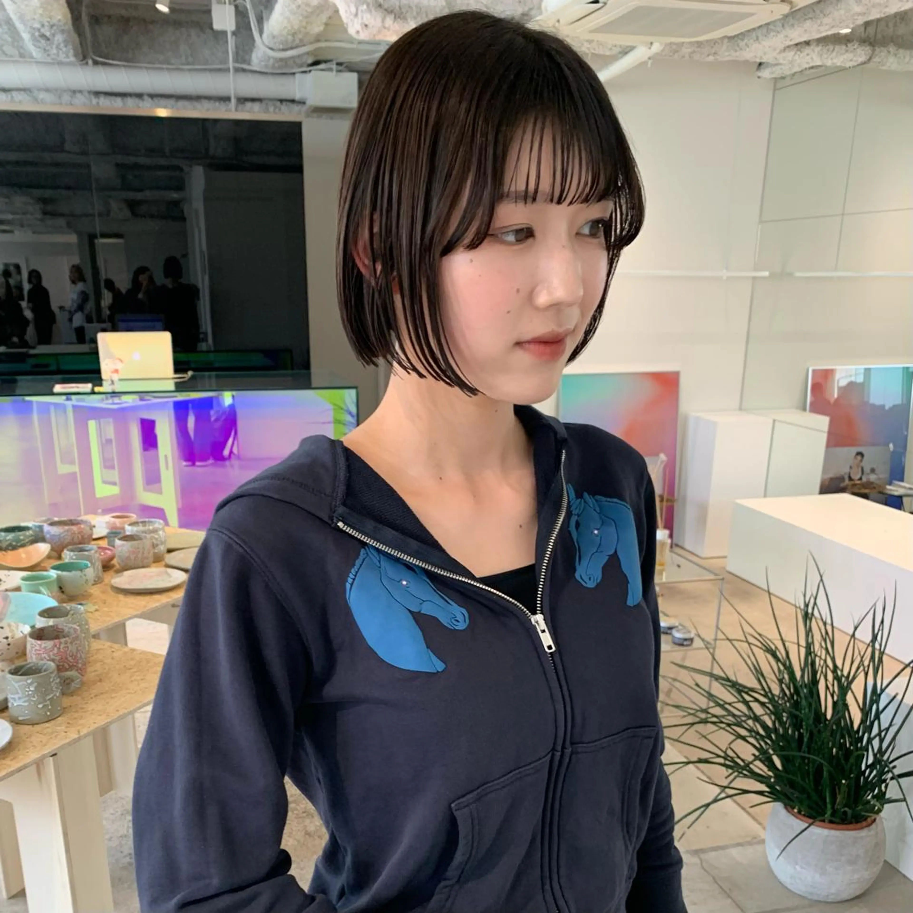 ショート カラー カット ヘアカラー ANY／SUE 千葉パーマのヘアスタイル