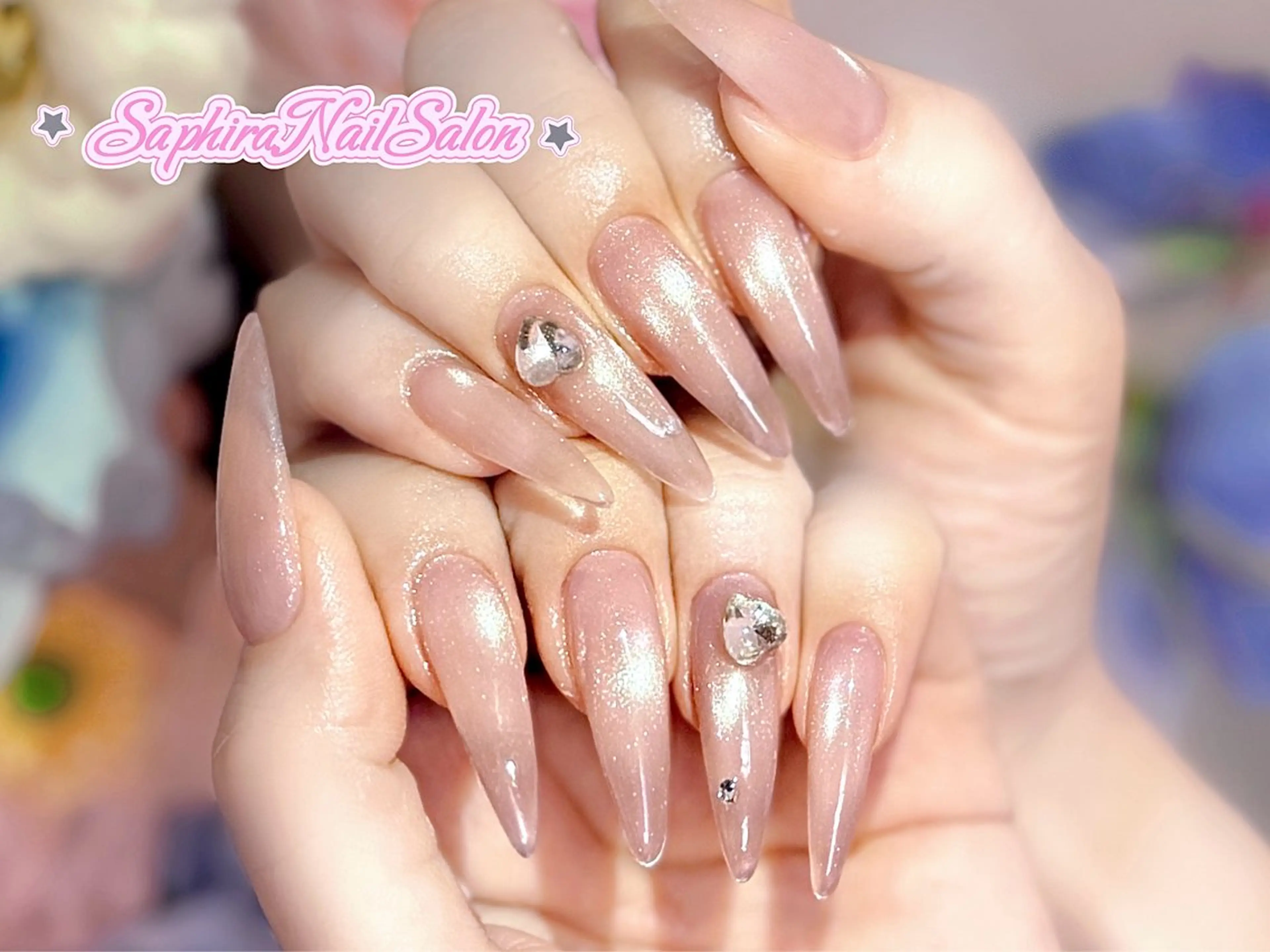カラー ハンドネイル Saphiraネイル サロン錦糸町のネイルデザイン