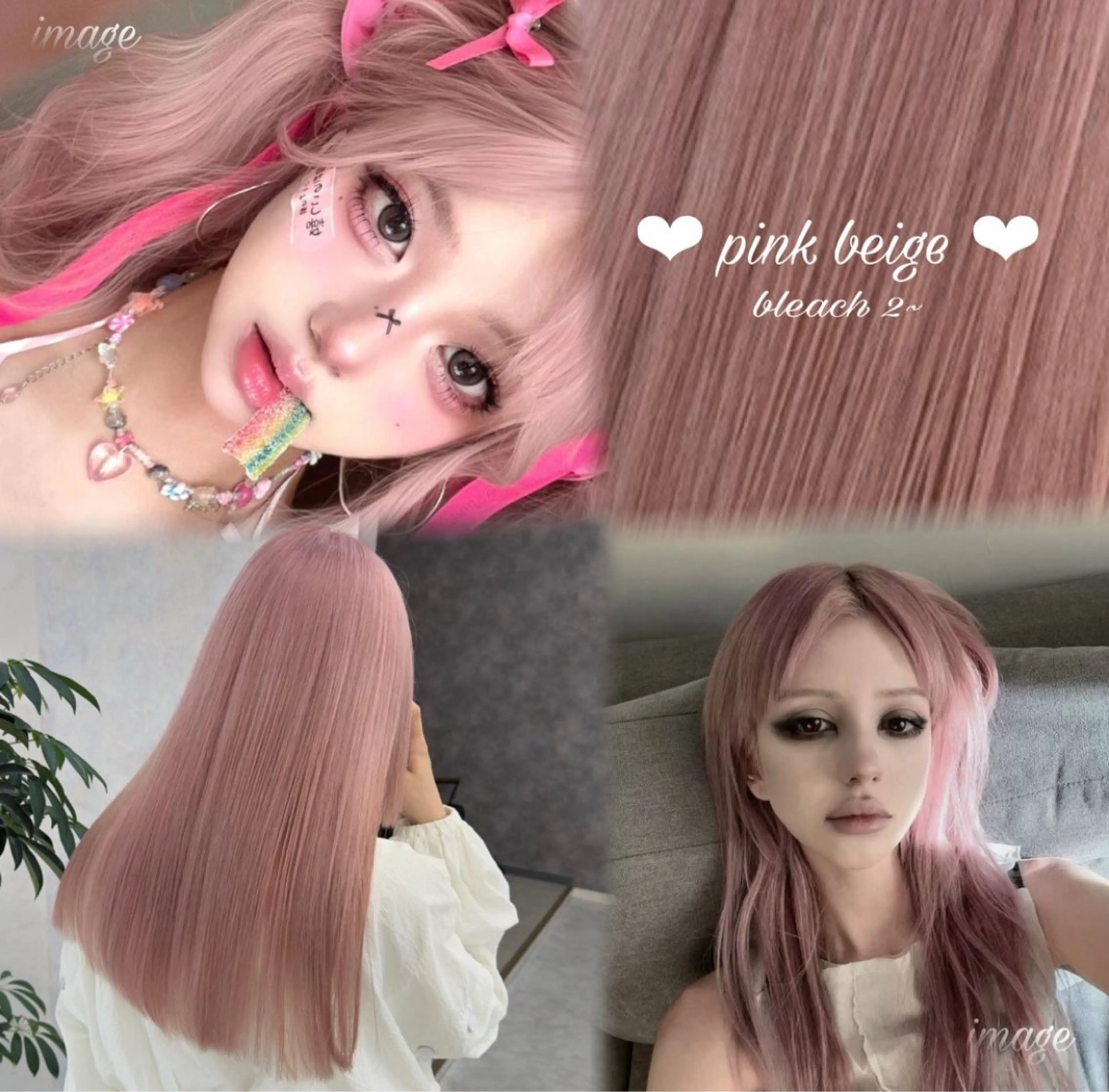ロング カラー ヘアアレンジ メンズウルフ🐺♡ ブリーチ♡ヘアメ🎀のヘアスタイル