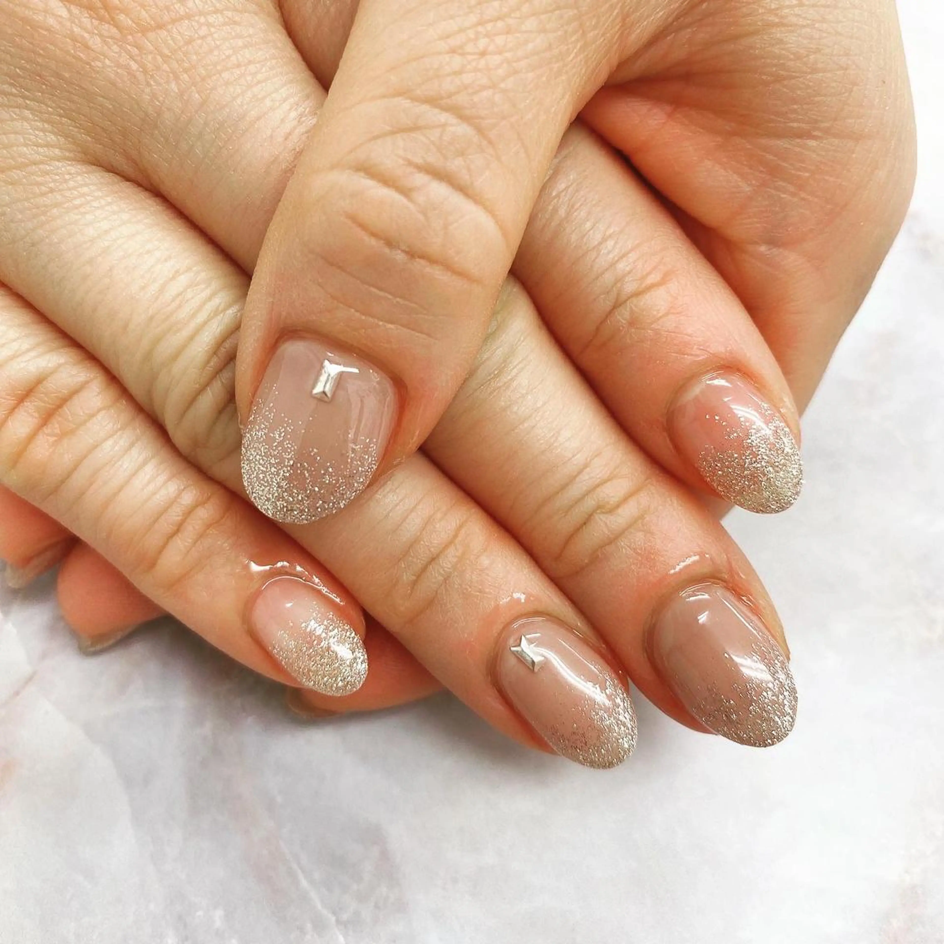 ネイル ラメ(グリッター) N._._. clawのネイルデザイン