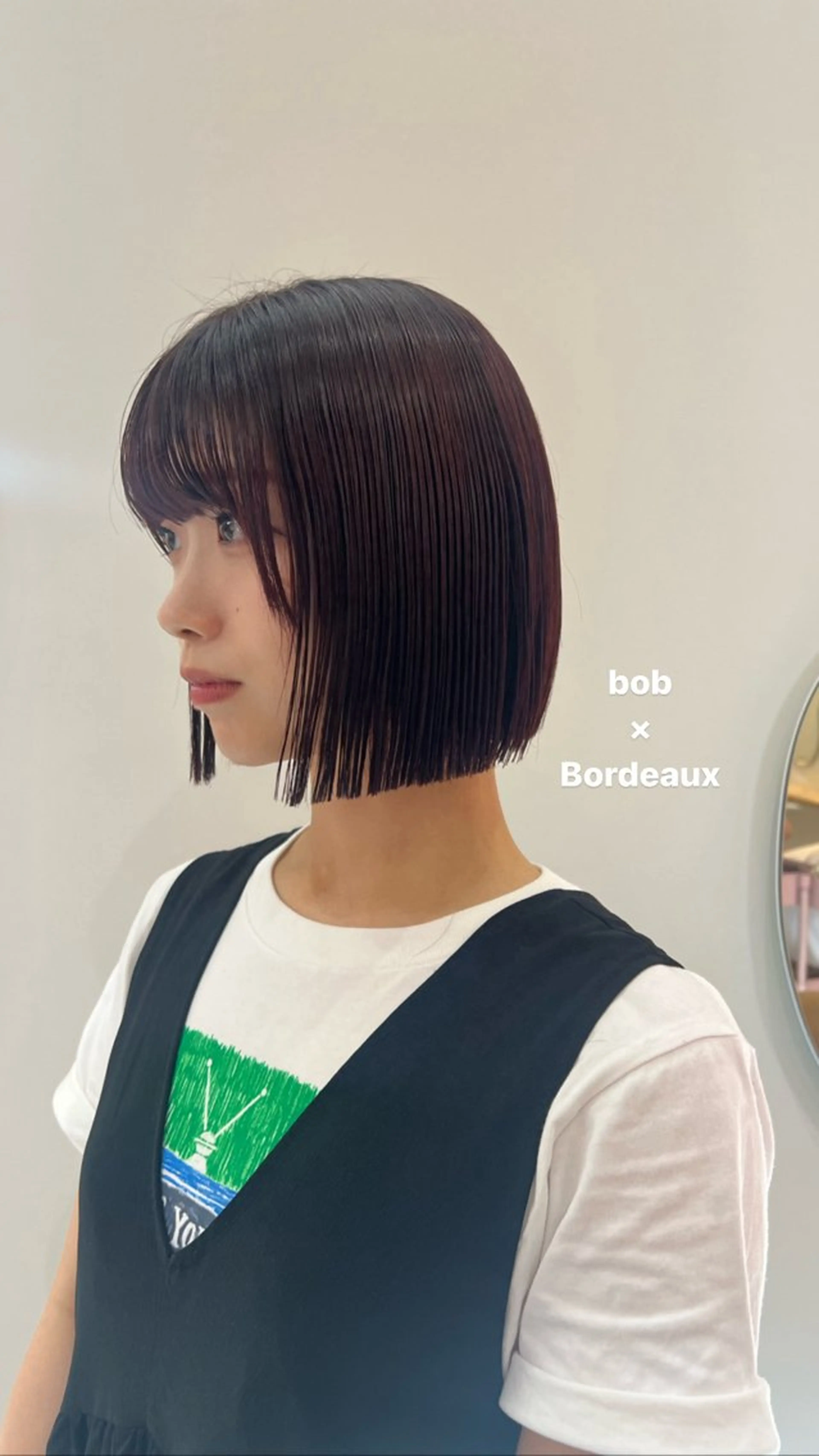 ミディアム ボブ 目黒 彩花のヘアスタイル