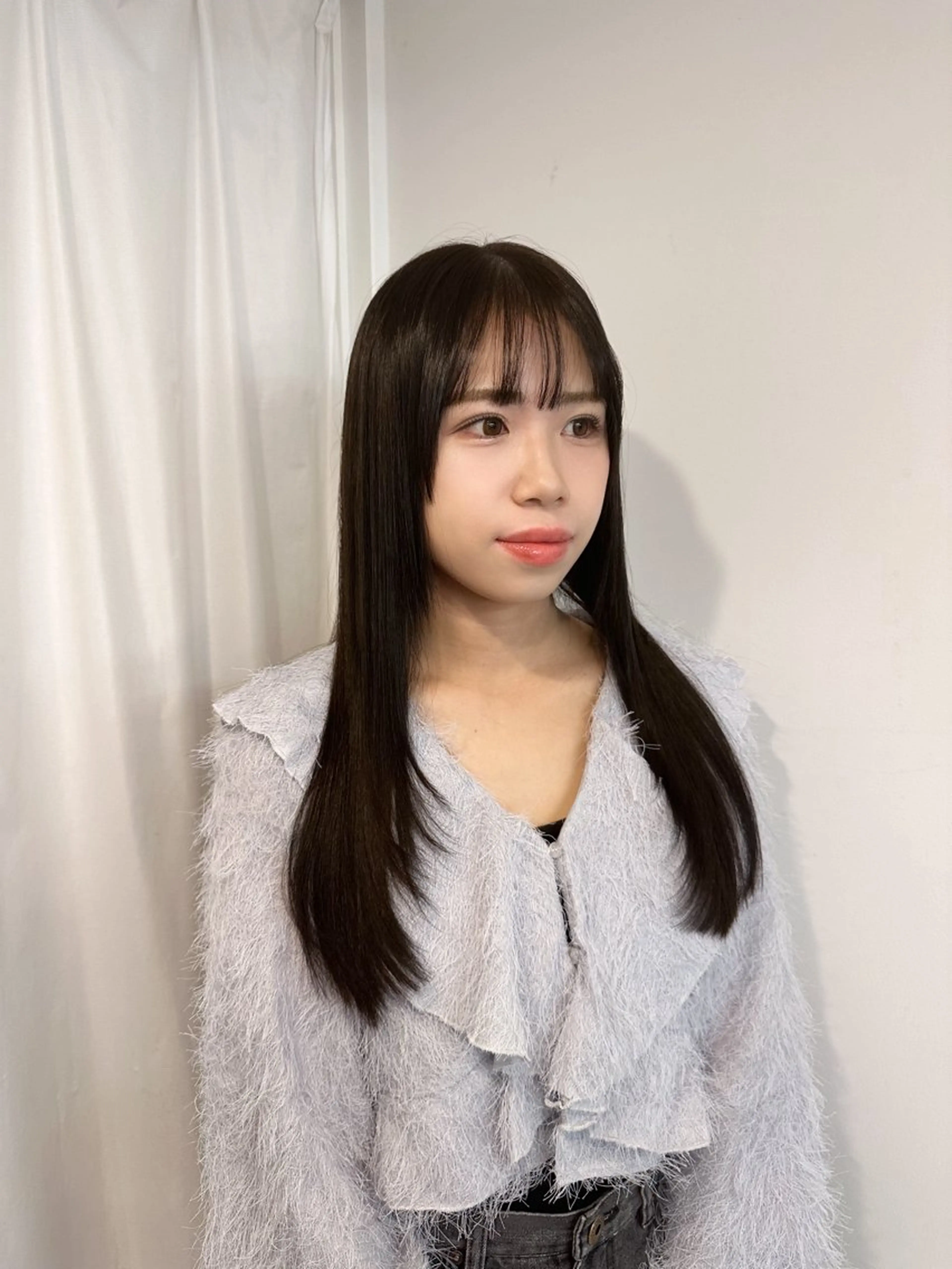 ロング カット ヘアカラー トリートメント まるみショート/ ボブ/hinaのヘアスタイル