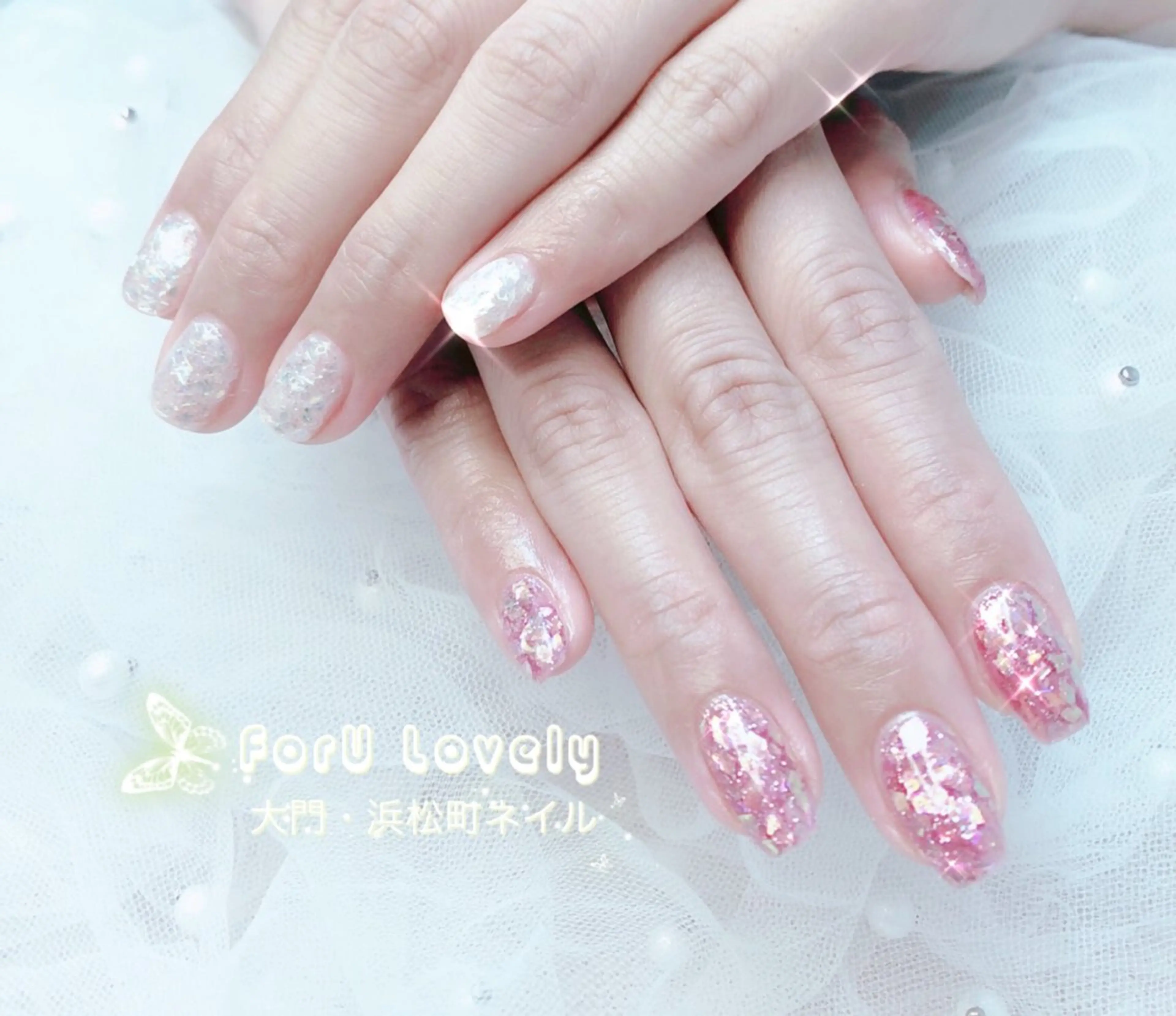 ネイル フットネイル ジェルネイル ハート 韓国ネイル 持ち込み ハンドネイル ハンドケア 大門浜松町 ネイルのネイルデザイン