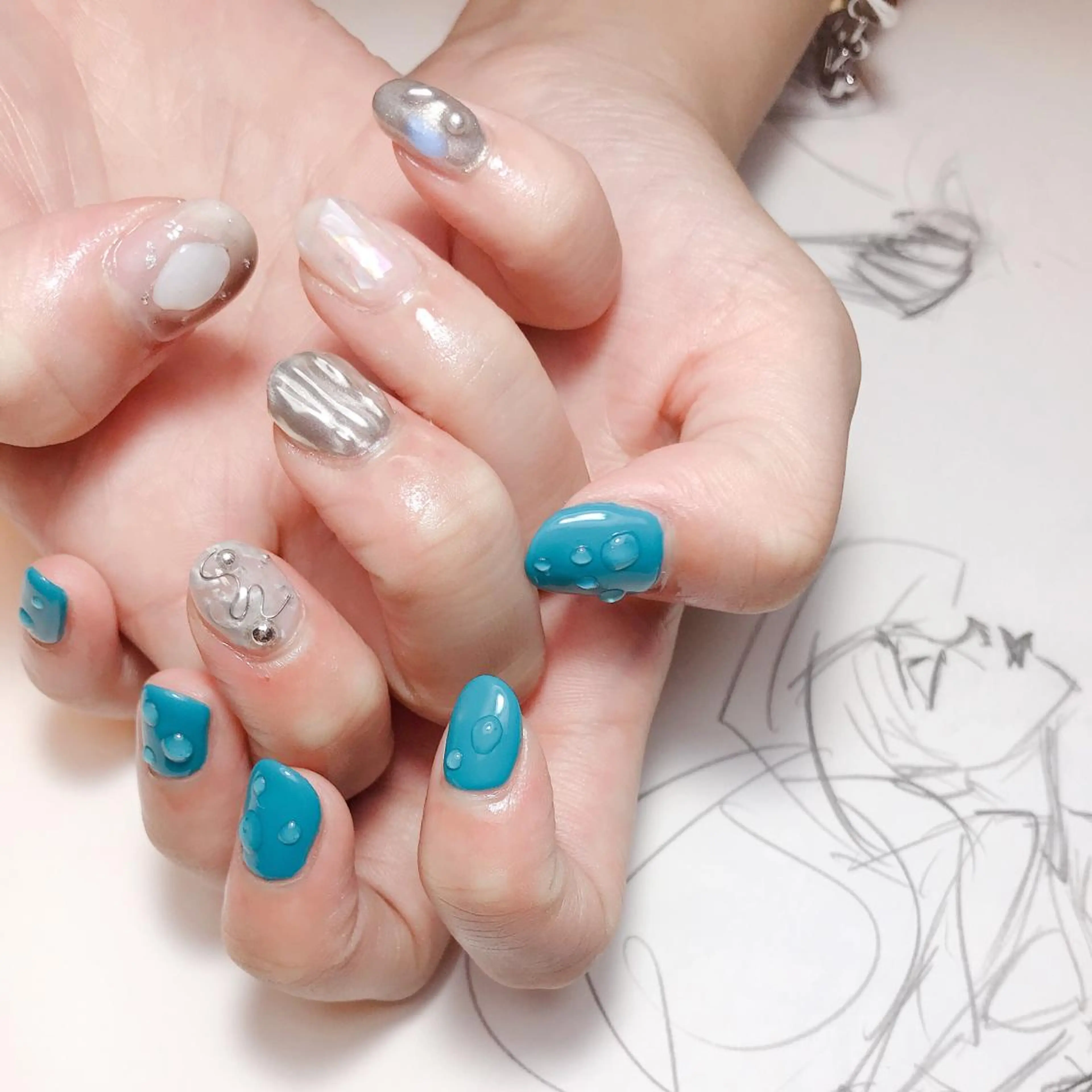 ネイル ミラーネイル owlnail /持込みデザイン専門のネイルデザイン