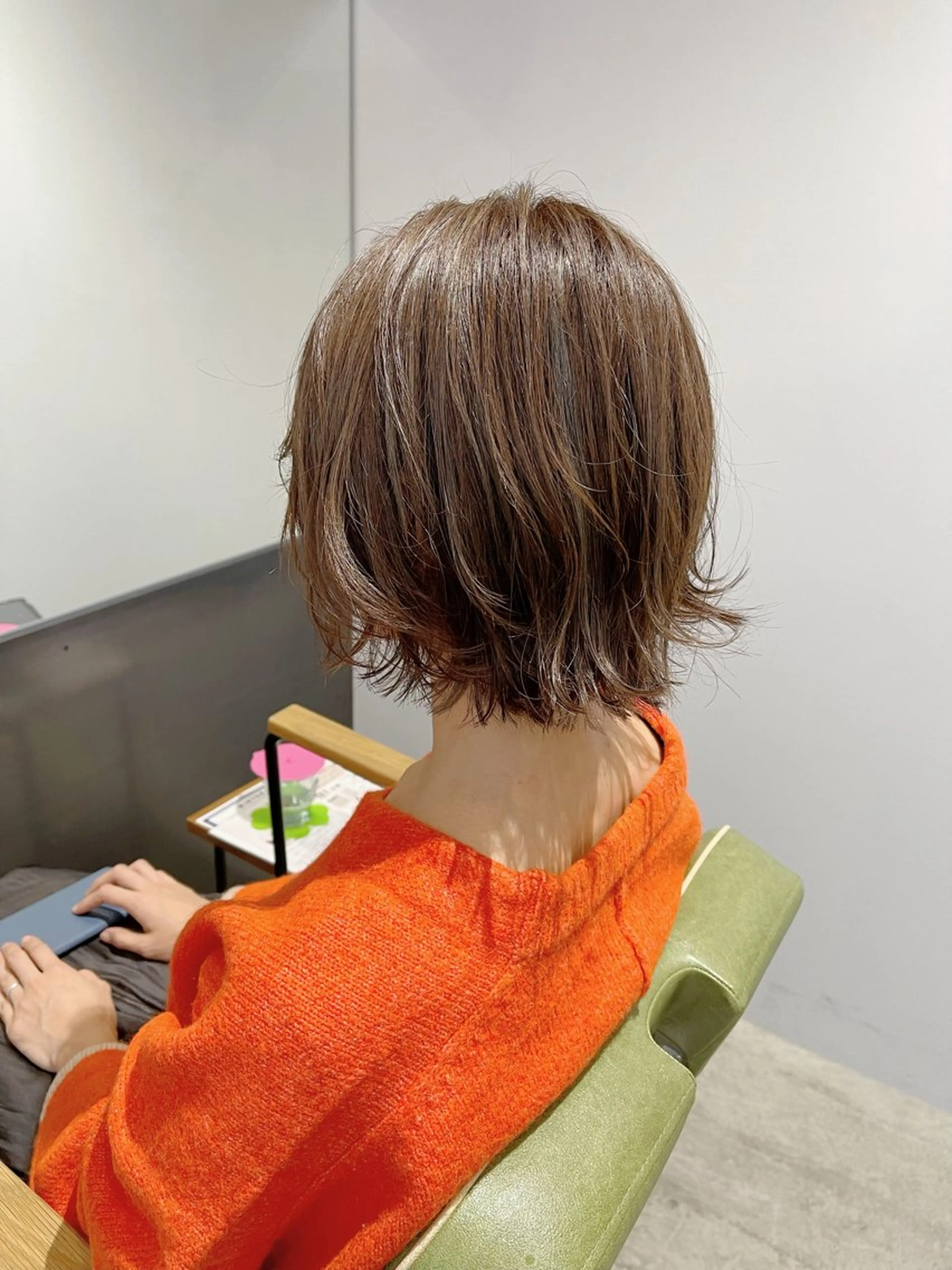 ミディアム ボブレイヤー ボブ レイヤーカット 外ハネヘア 柴田泰秀sotti. 髪質改善/ブリーチのヘアスタイル