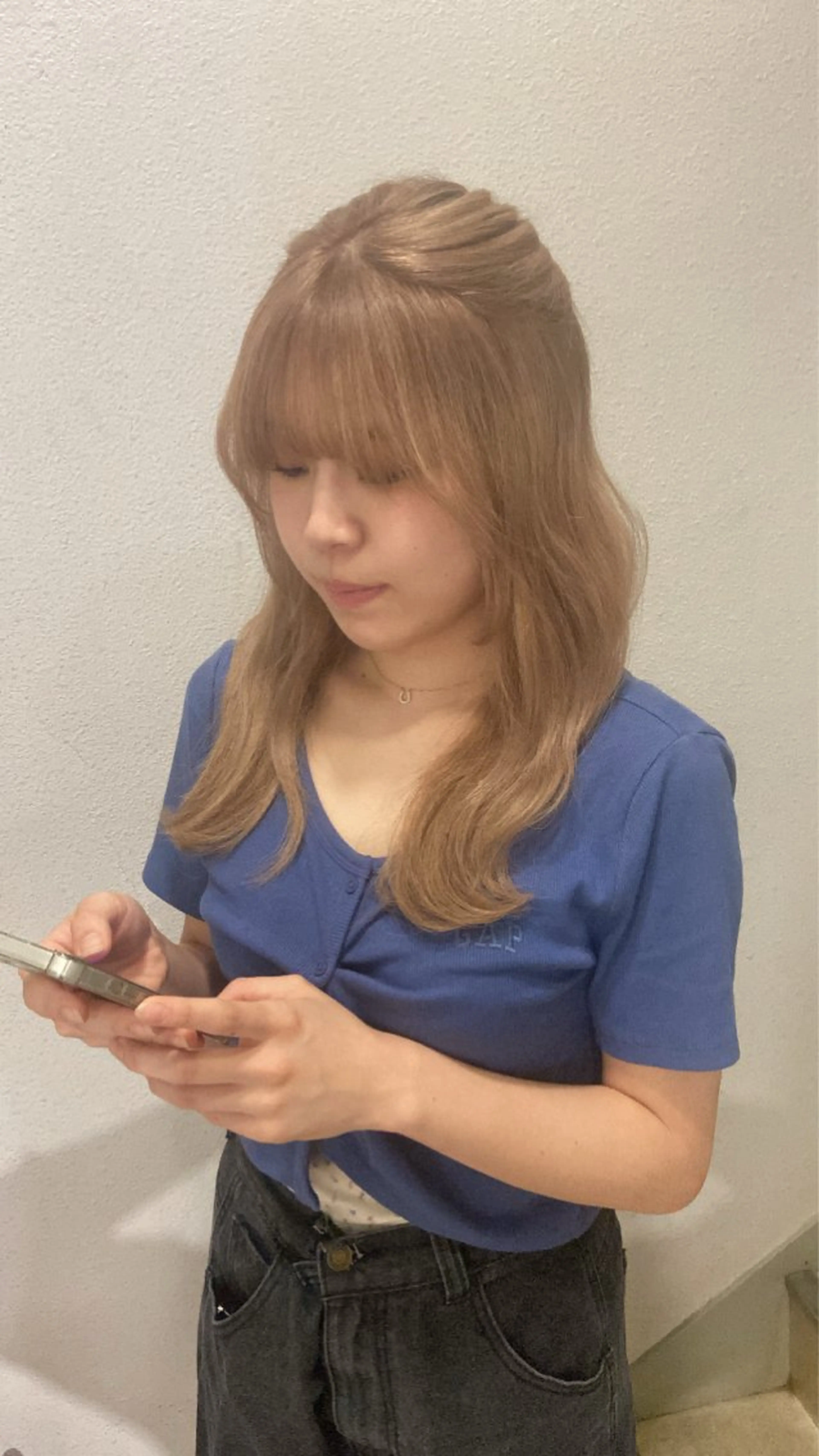 ロング カラー ヘアアレンジ ベージュカラー girlyハイトーン /airi🍓🎀のヘアスタイル