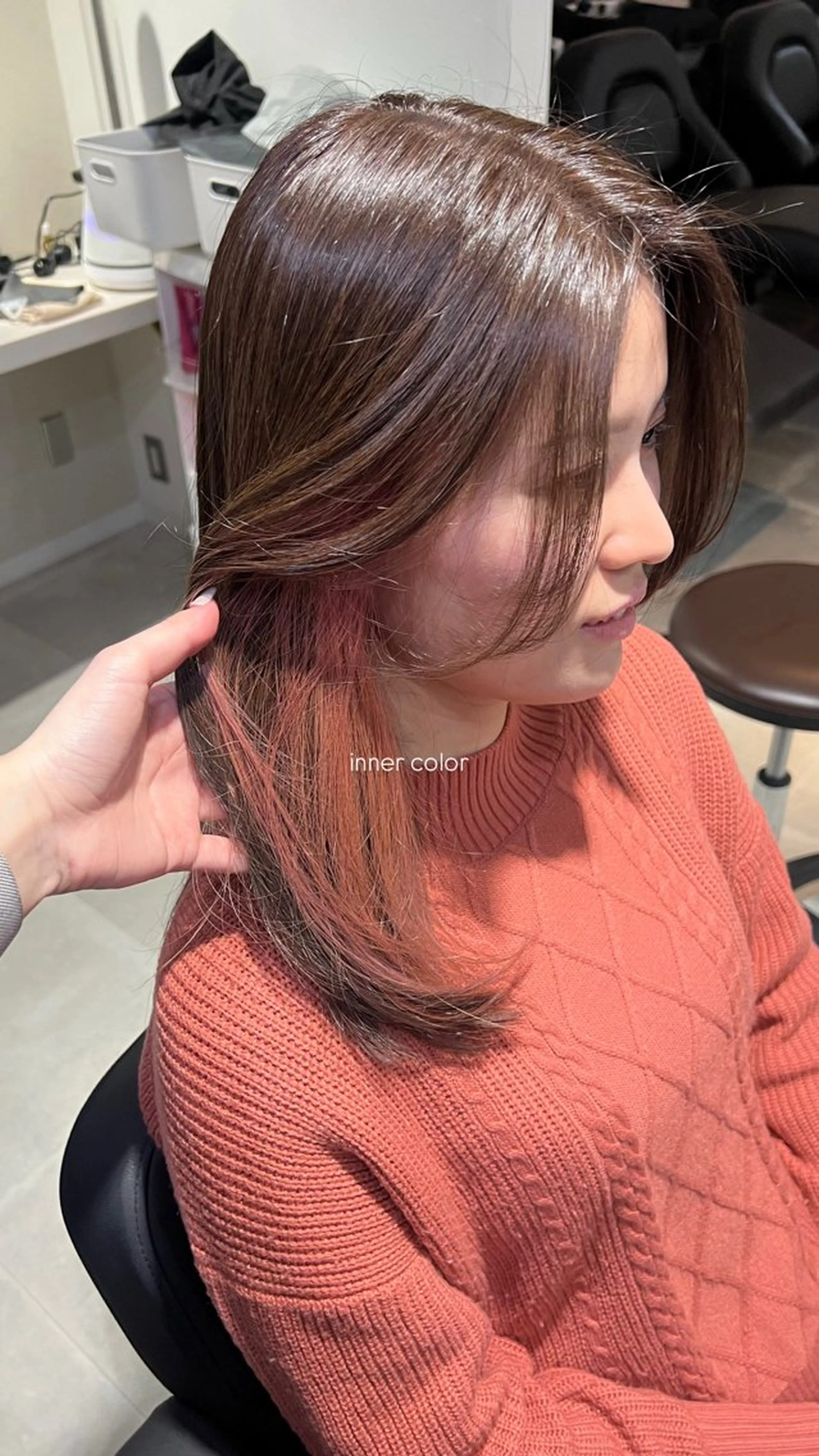 セミロング beleef mel meiのヘアスタイル