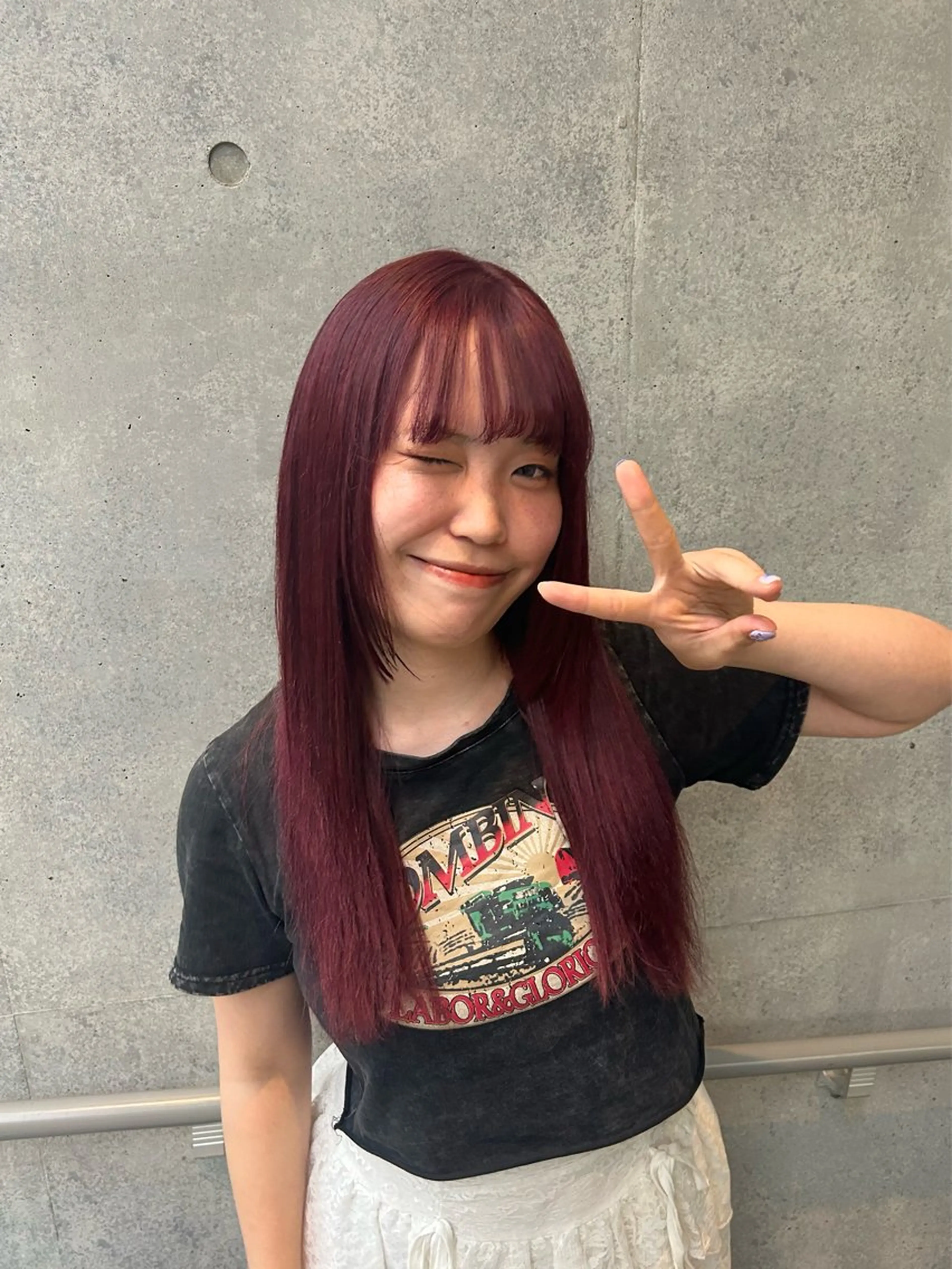 ロング カラー 韓国レイヤー kira🌛のヘアスタイル