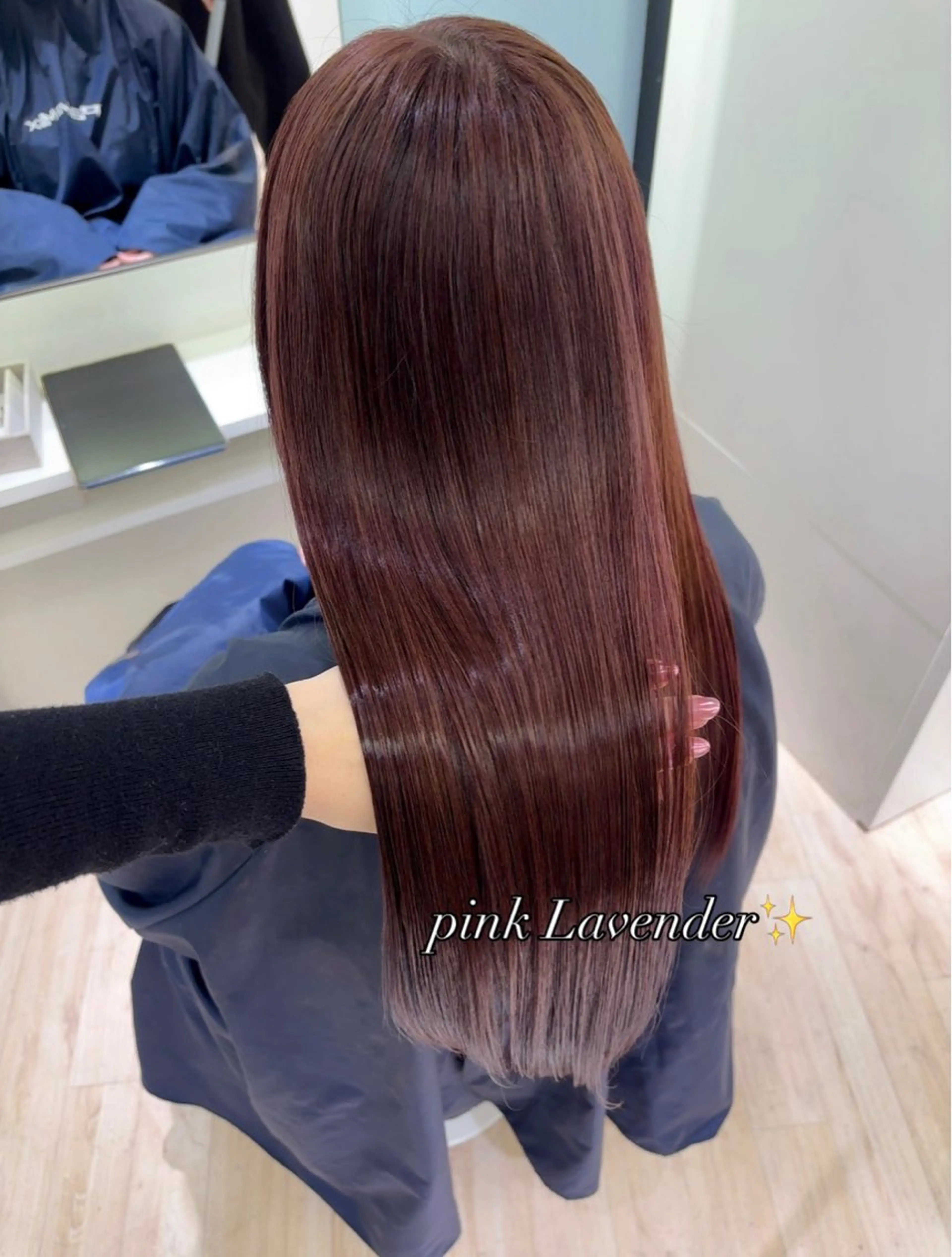 ロング カラー ヘアカラー ParveMix 岡本えりかのヘアスタイル