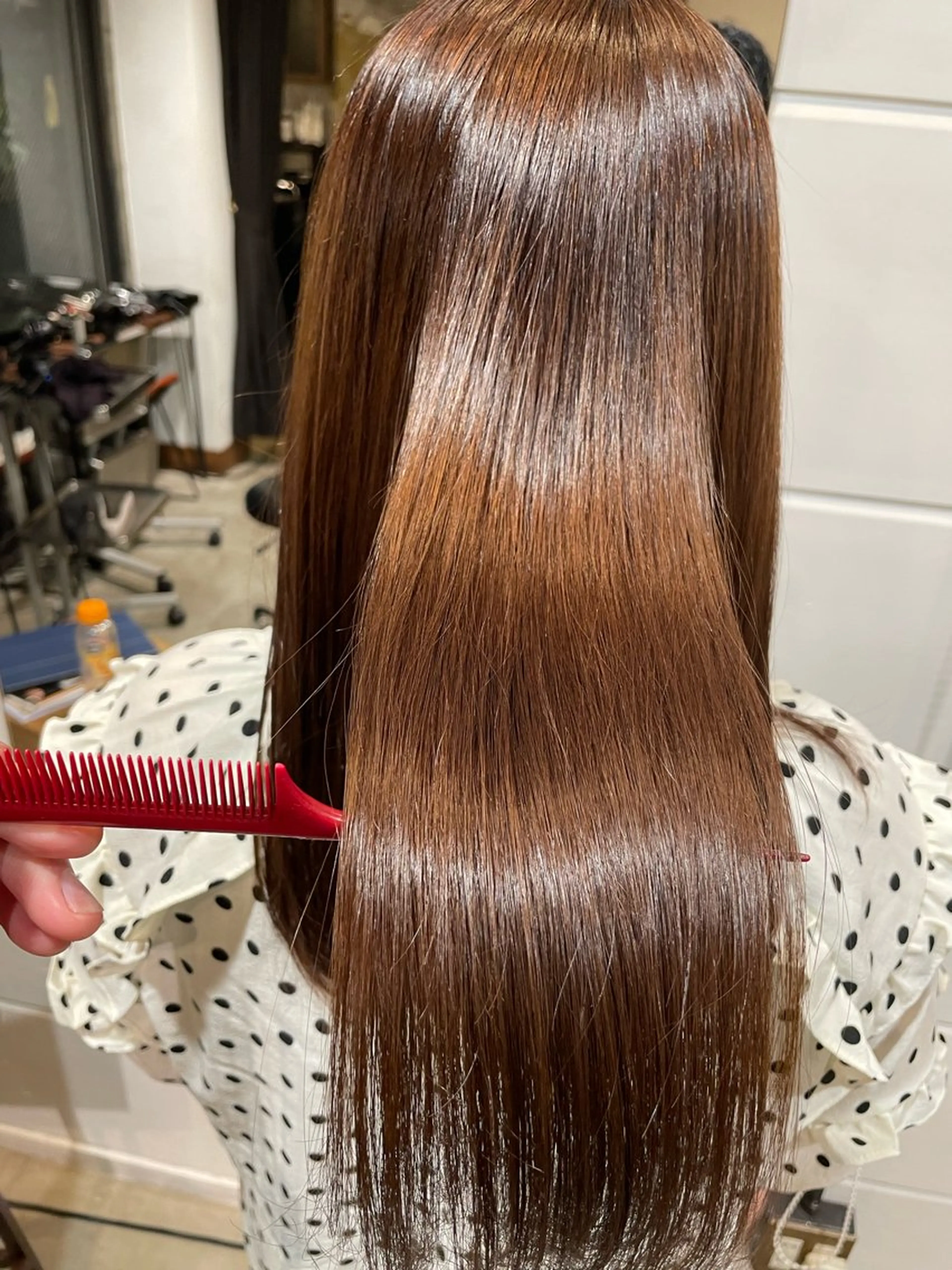 ロング パーマ 髪質改善 縮毛矯正 ストレートパーマ 【お洒落パーマ】 Elme　肥塚康汰郎のヘアスタイル