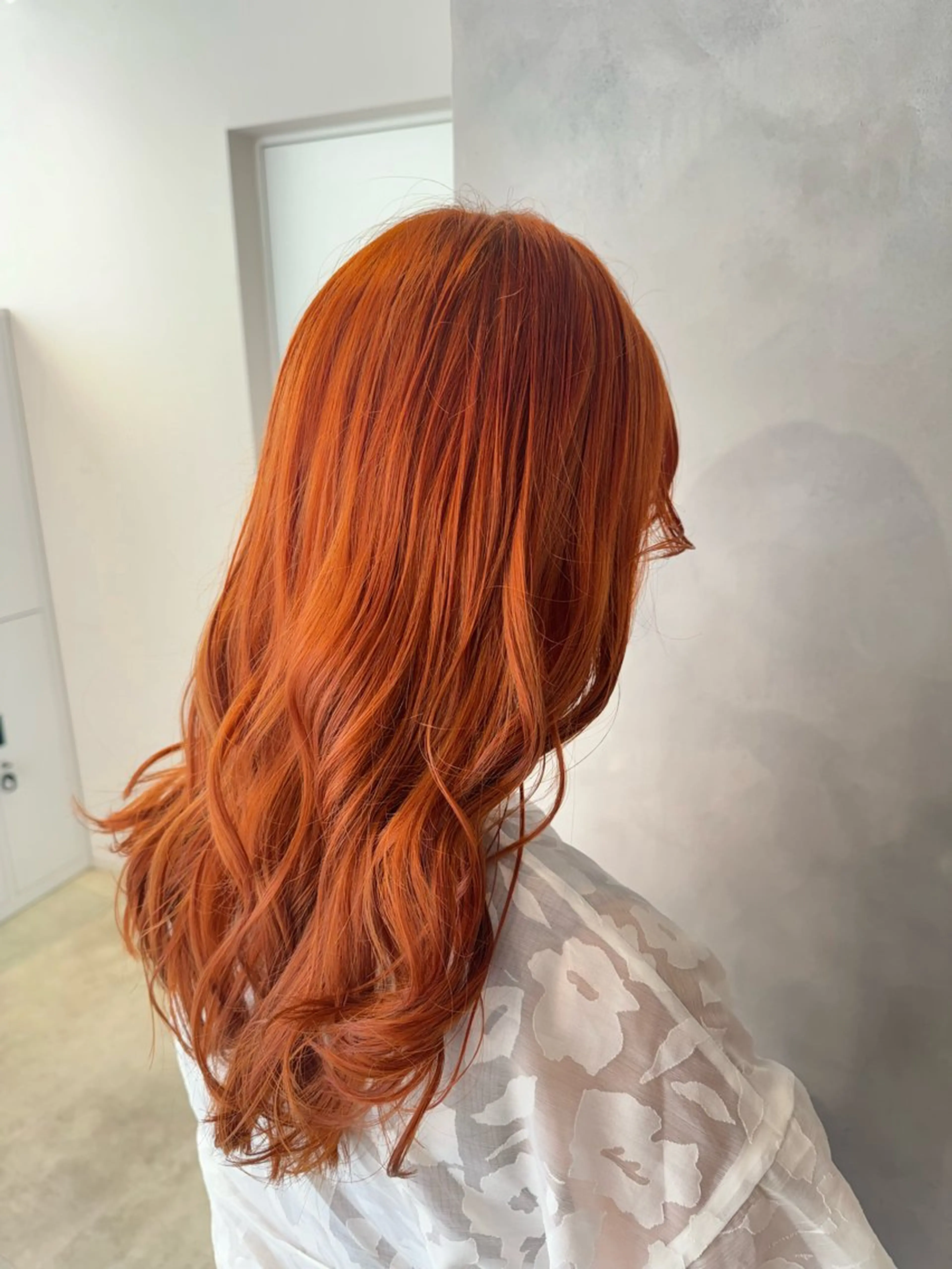 カラー オレンジ カット ヘアカラー トリートメント 透明感カラー✨艶髪 制作🌱山根あゆみのヘアスタイル