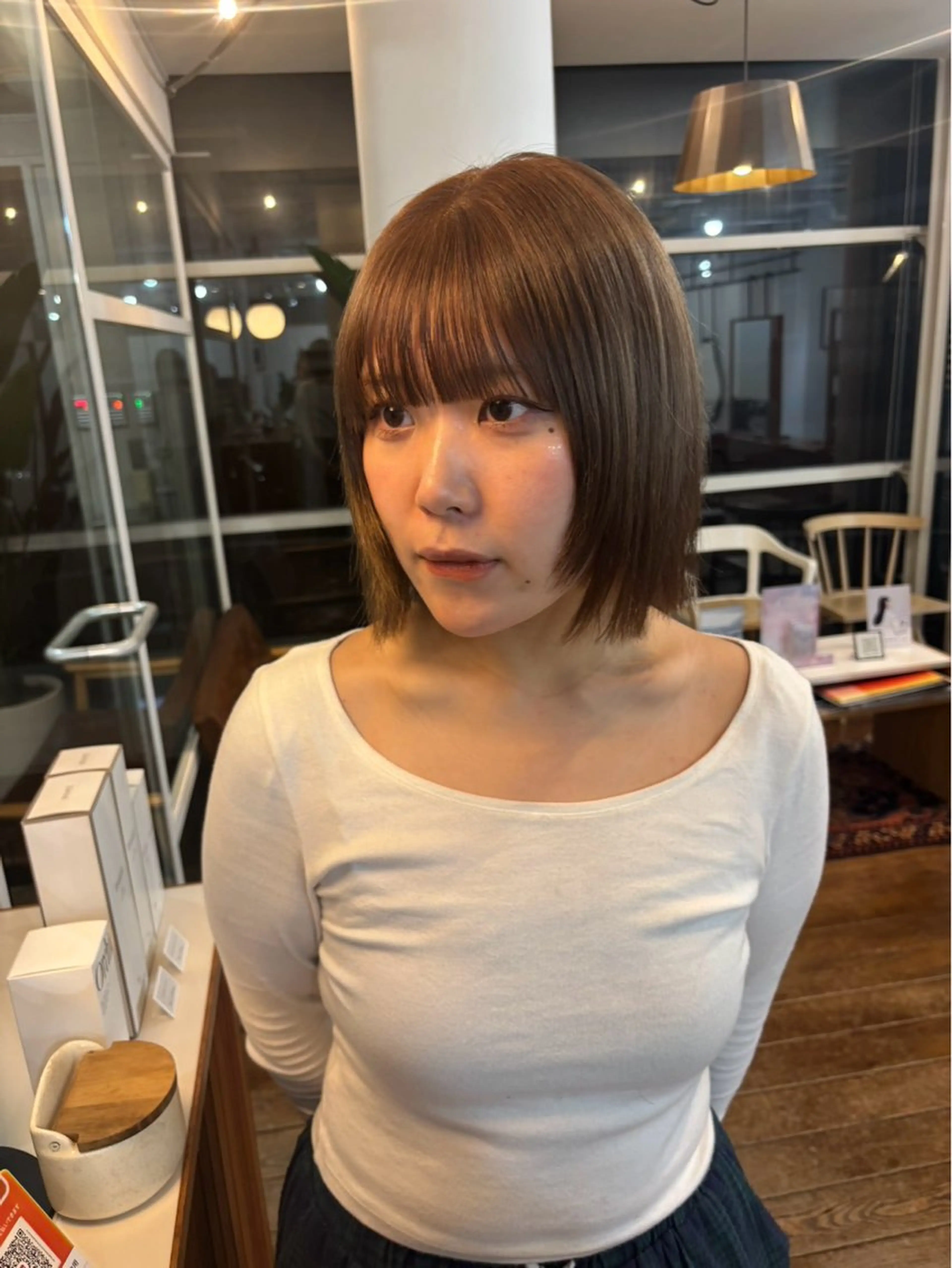 ショート カラー ヘアカラー トリートメント ケアブリーチ 🍄Kurumi🍄のヘアスタイル