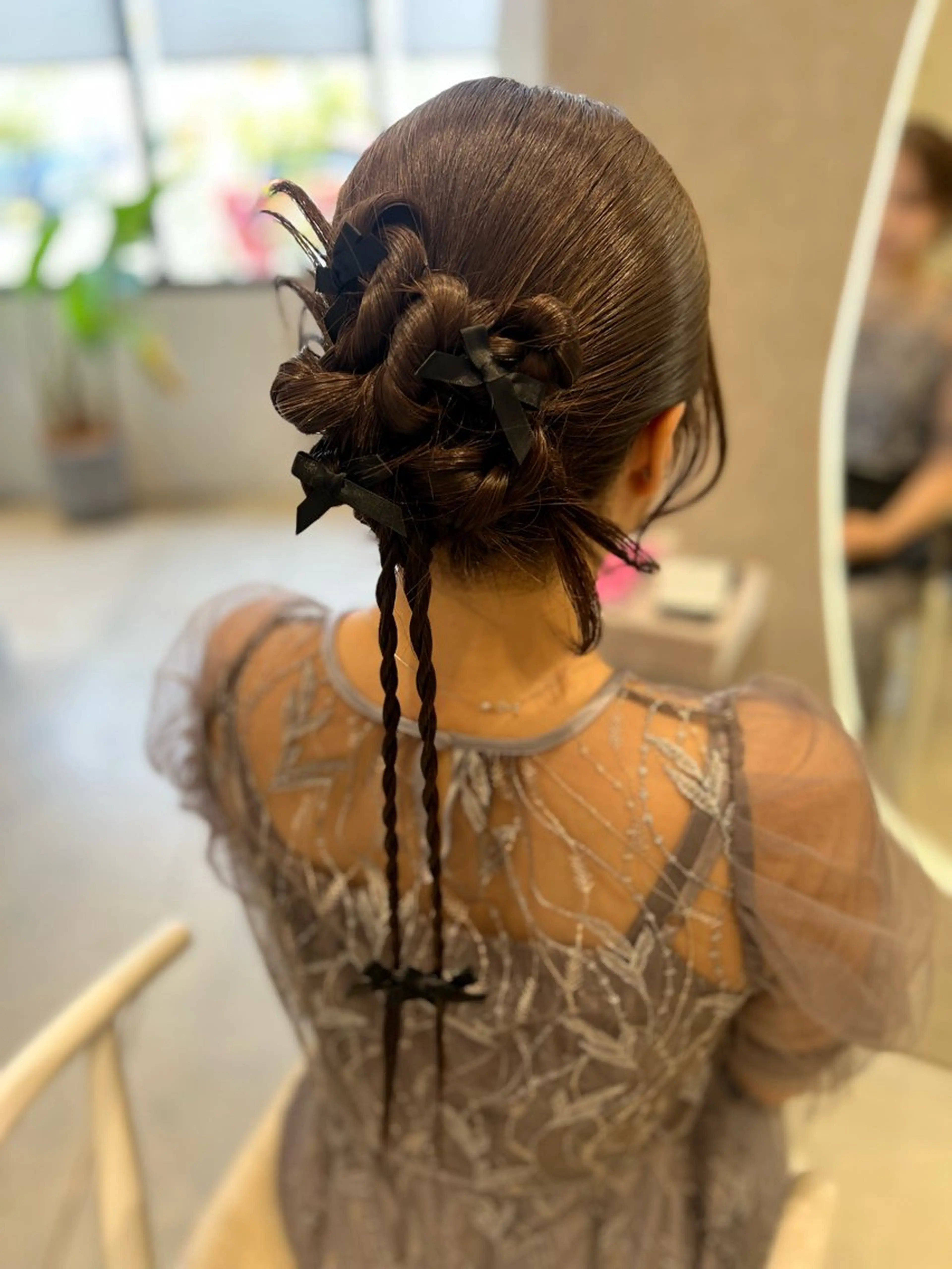 ロング ヘアセット 小池 夏美のヘアスタイル