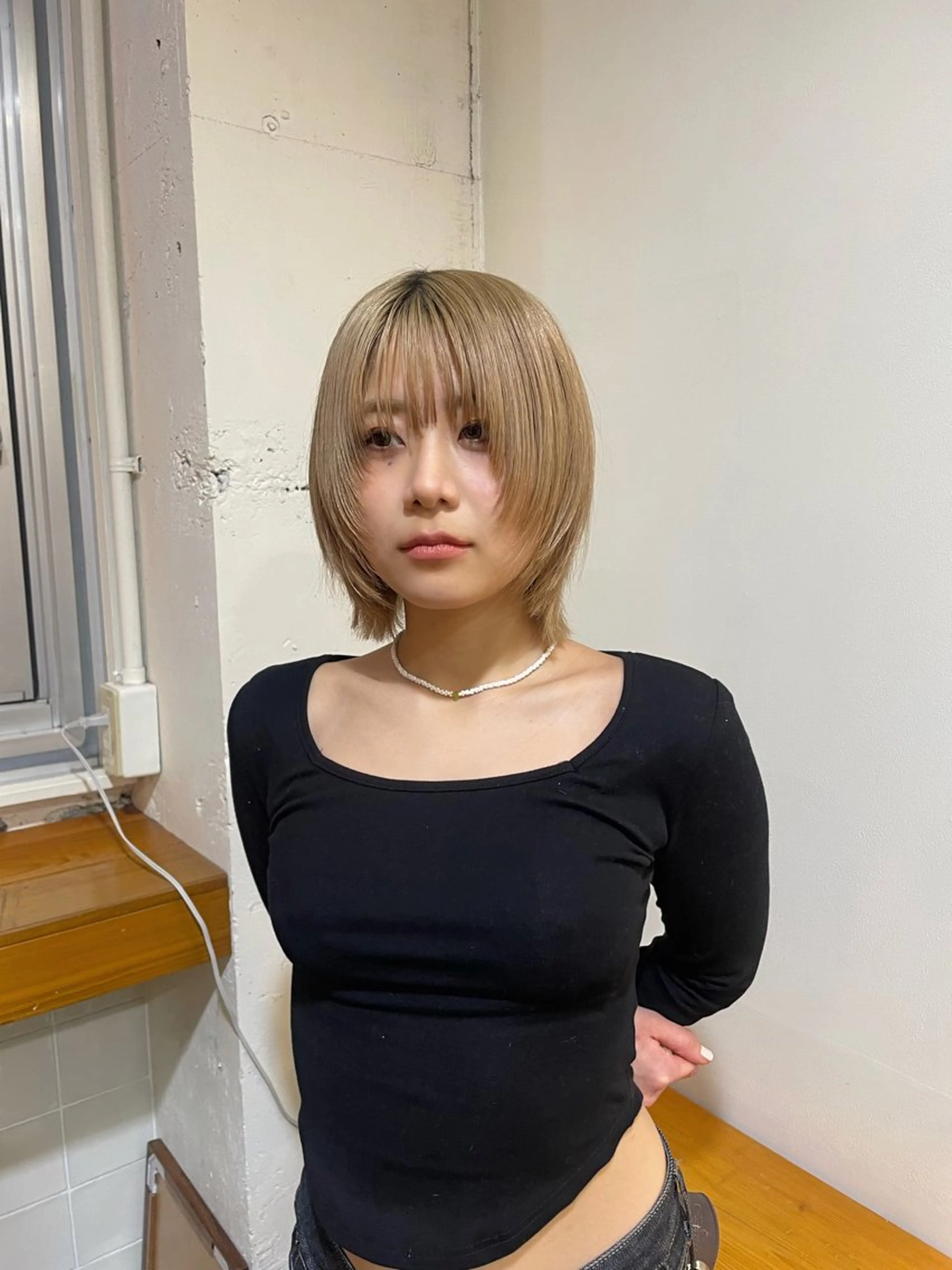 ミディアム カラー 韓国ヘア/wカラー レイヤー/RIN🎀のヘアスタイル