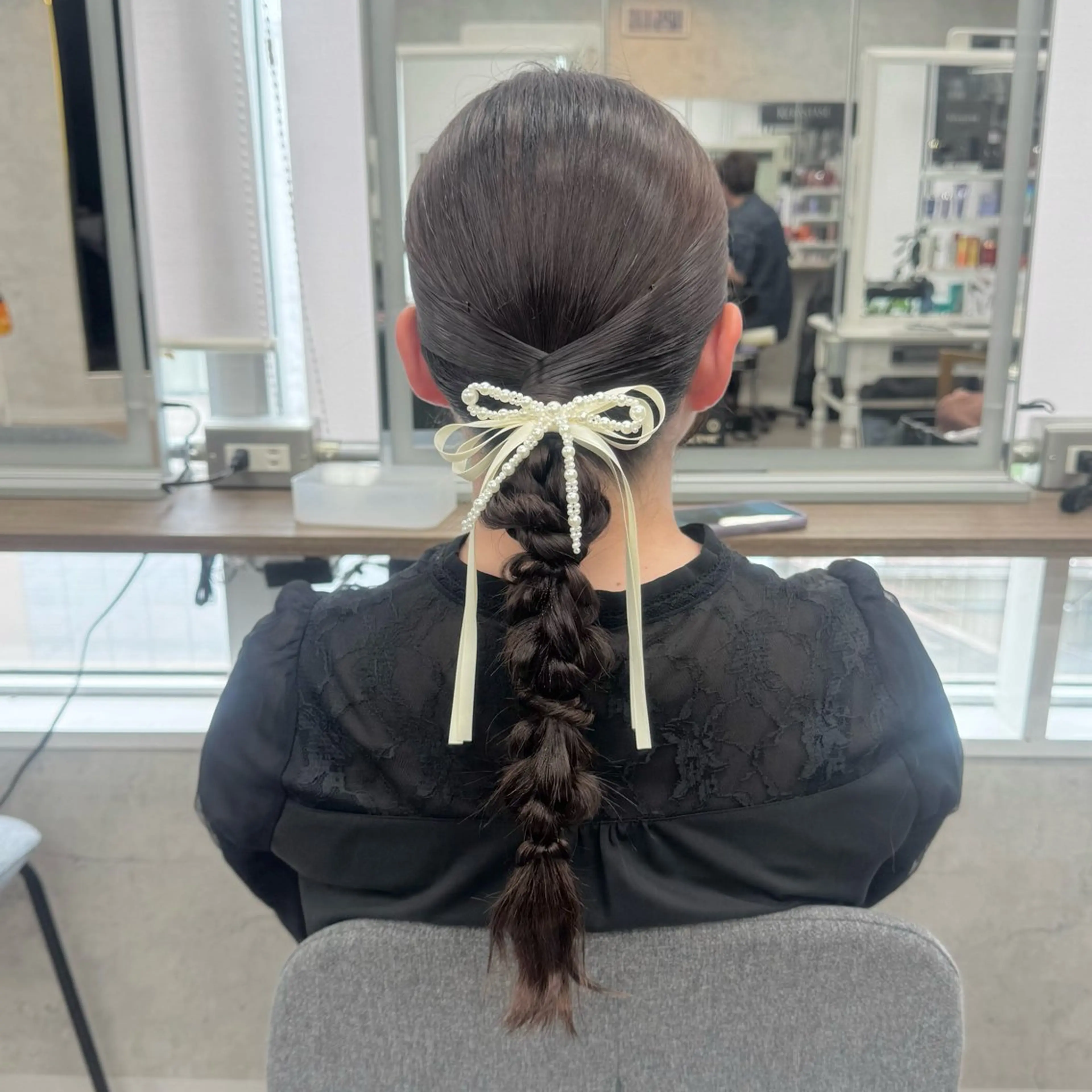 ロング ヘアアレンジ JUNSHIN🦋 ヘアセット／カラーのヘアスタイル