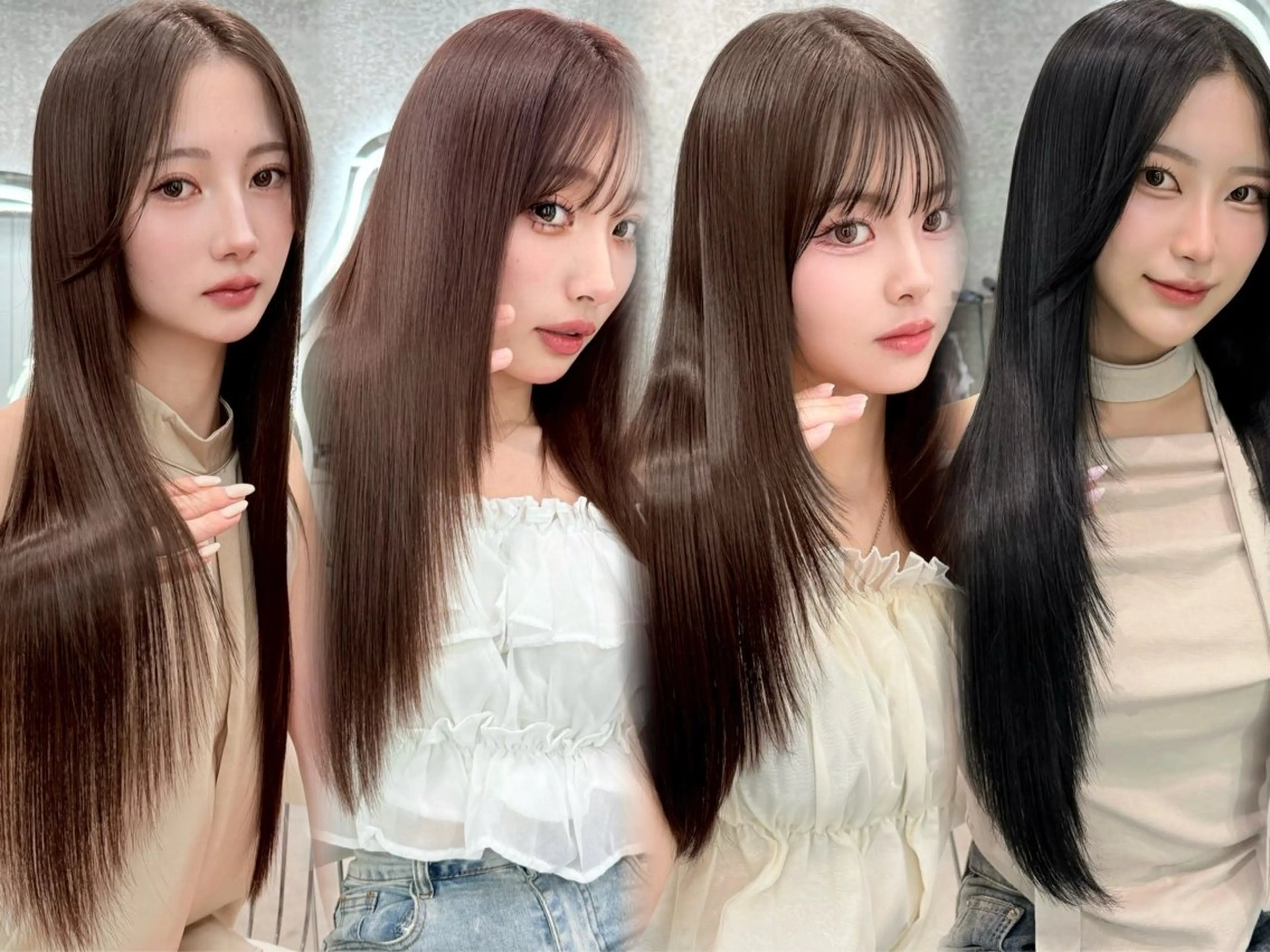 ロング ヘアアレンジ 縮毛矯正 カット 縮毛矯正 トリートメント ヘアセット 大宮‎🩵縮毛矯正 レイヤー　佐藤和のヘアスタイル