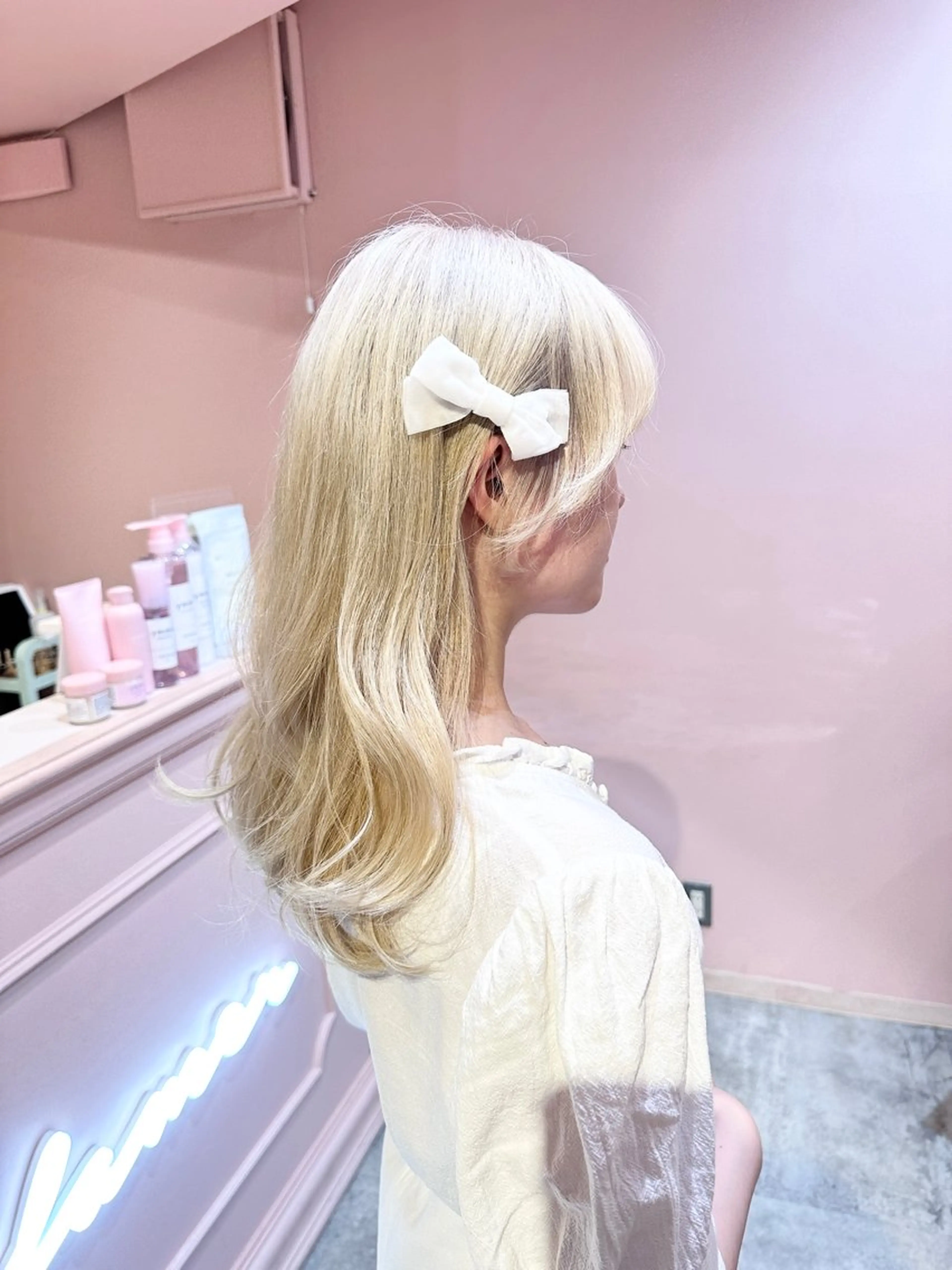 🫧ケアブリーチ🫧 全頭ブリーチ💖【全頭ケアブリーチ+艶カラー🩰】の写真