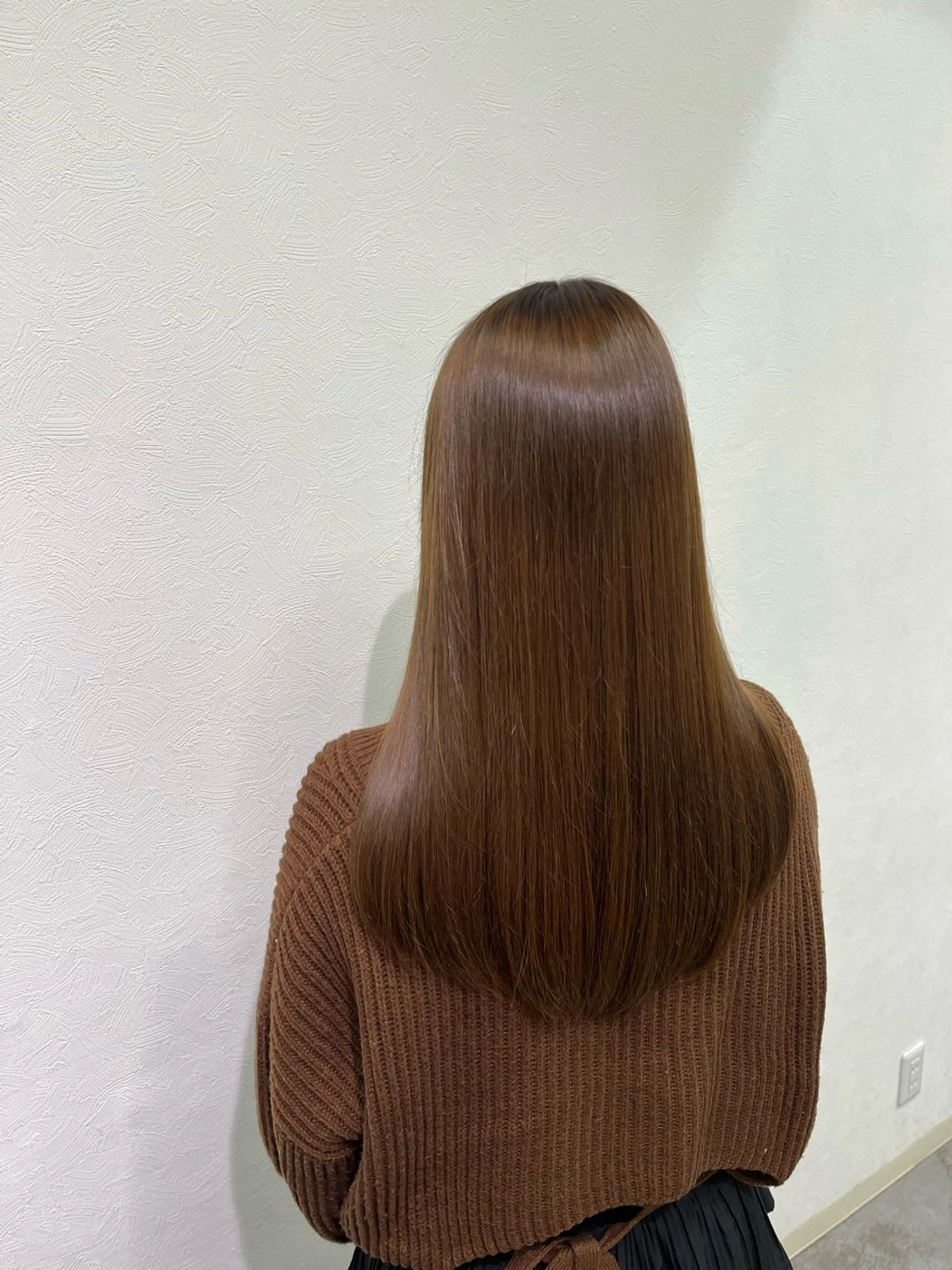 カラー ブラウンカラー ヘアカラー トリートメント 五十嵐 さくらのヘアスタイル