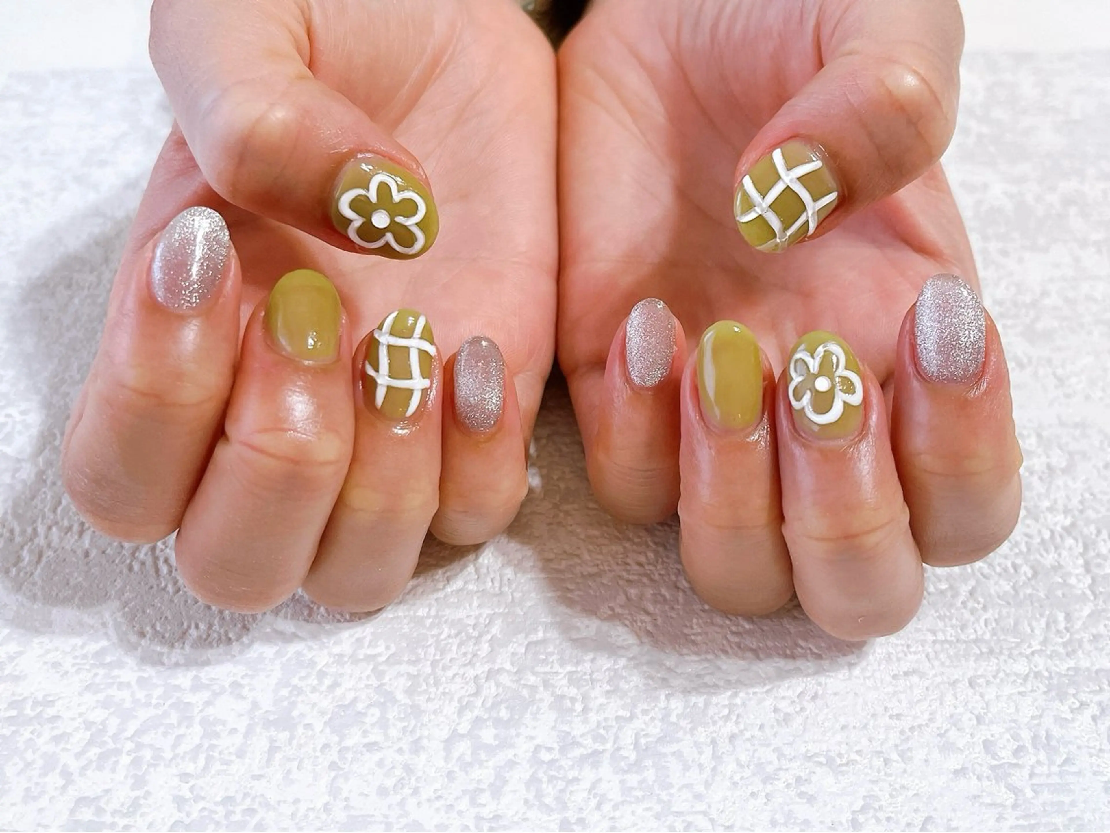 ネイル ジェルネイル メンズネイル パラジェル ぷっくりネイル 春ネイル kiki nail たまプラーザのネイルデザイン