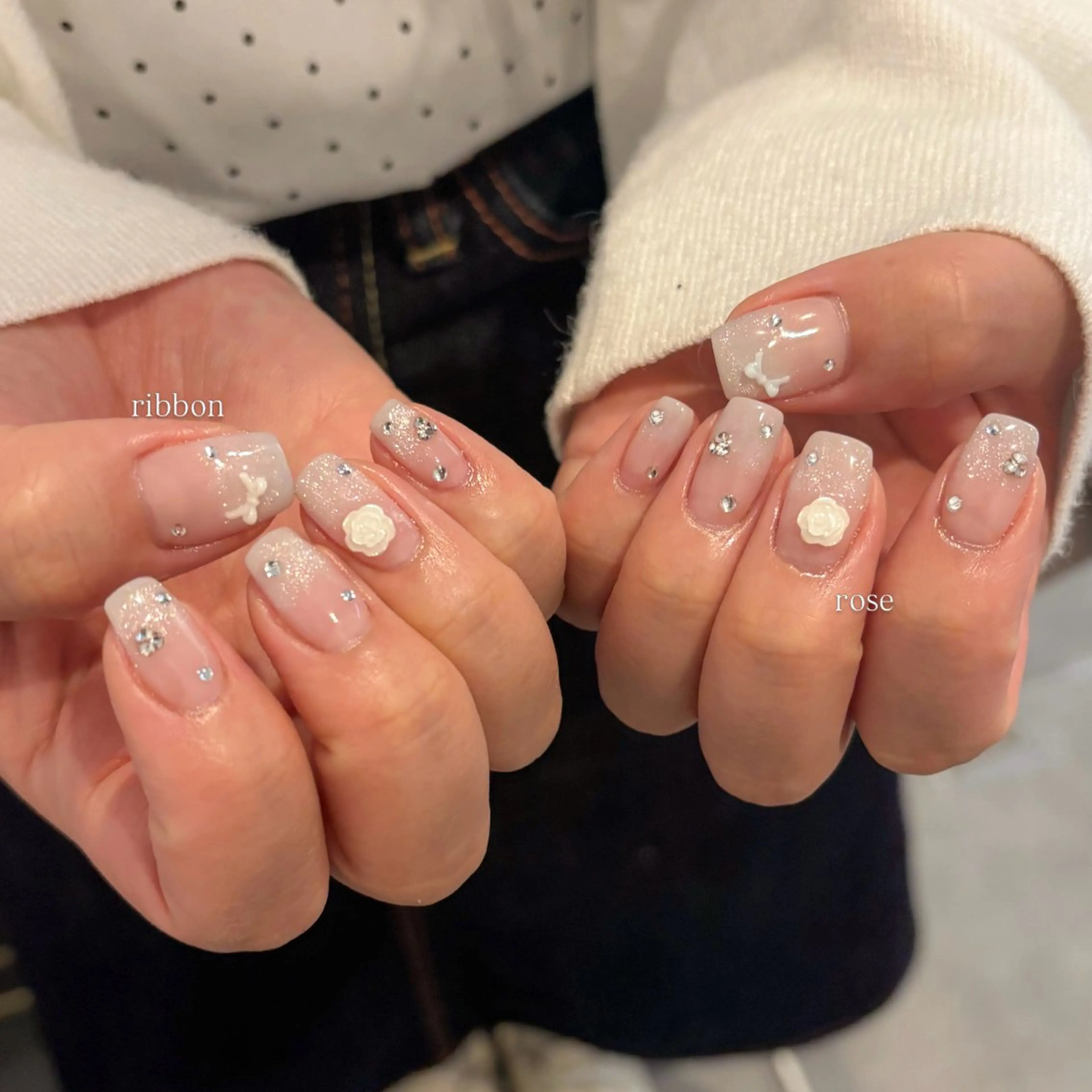 ネイル グラデーション 水色 マグネットネイル ハンドネイル IZUMIꕤnail 堺筋本町｜心斎橋のネイルデザイン