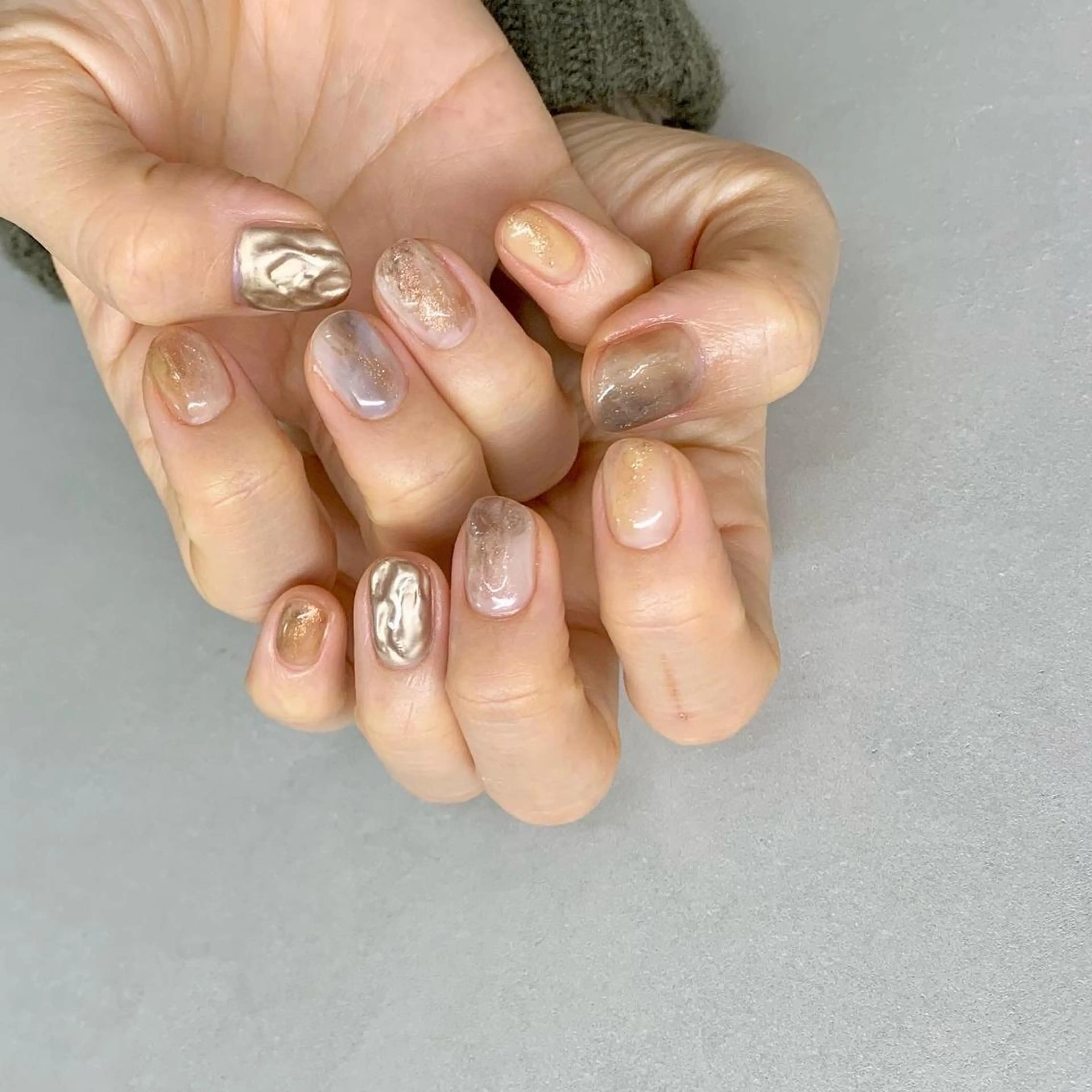 ネイル ハンドネイル 新宿ニュアンスネイル makotoのネイルデザイン