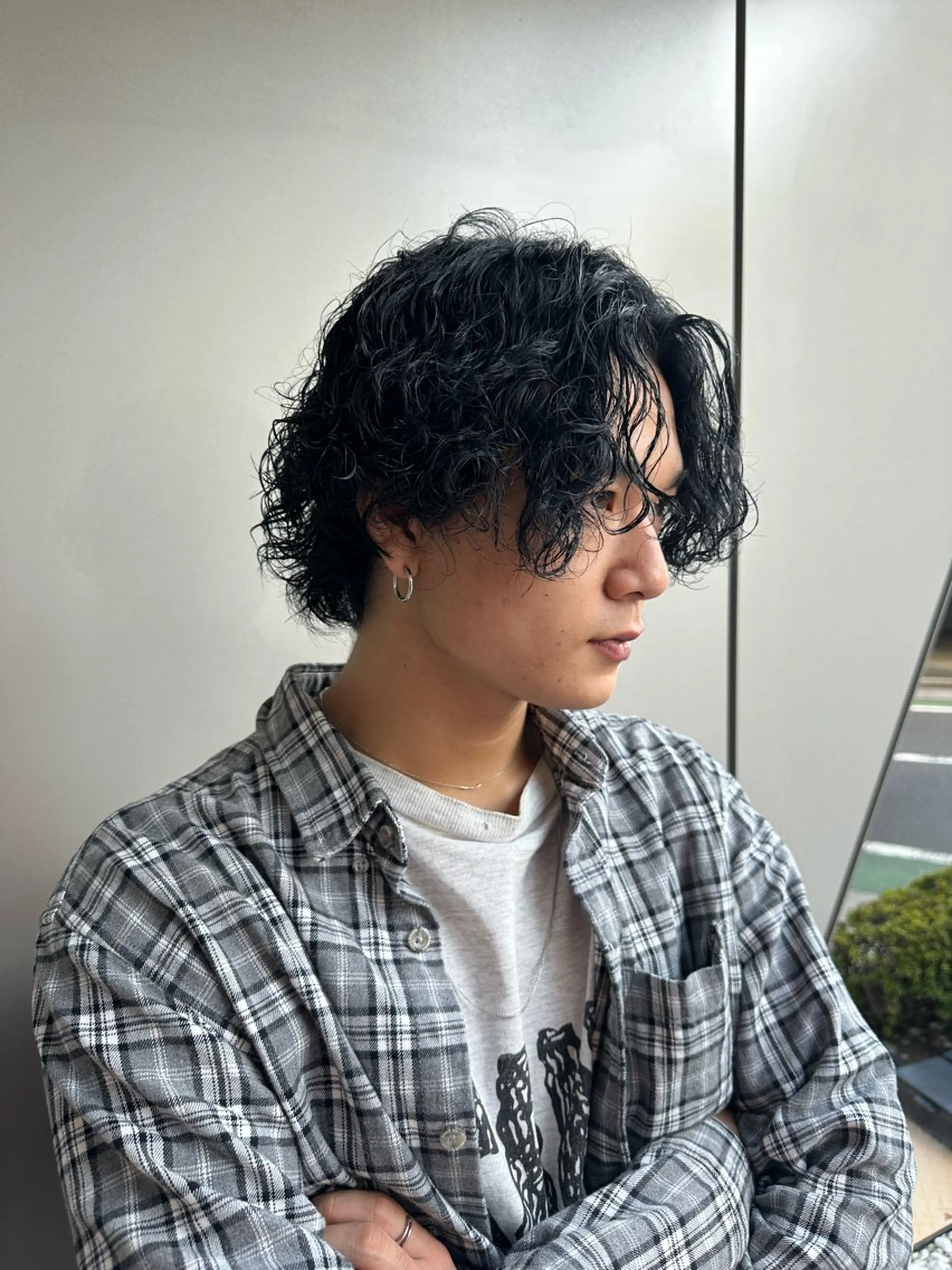 ショート カラー パーマ メンズ ヘアカラー 渋谷　無料カット /コウシロウのヘアスタイル