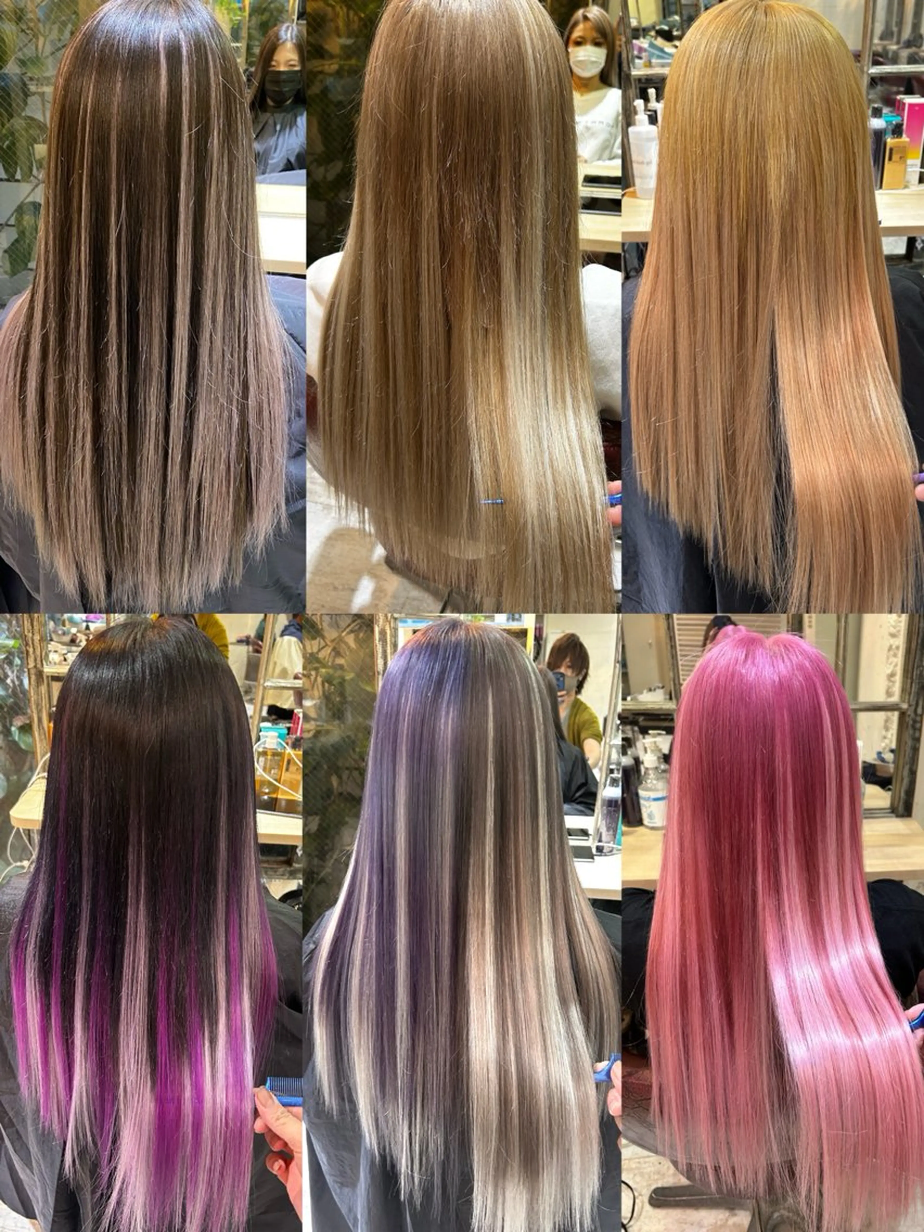 ロング カラー 6Dエクステ 板橋店のヘアスタイル