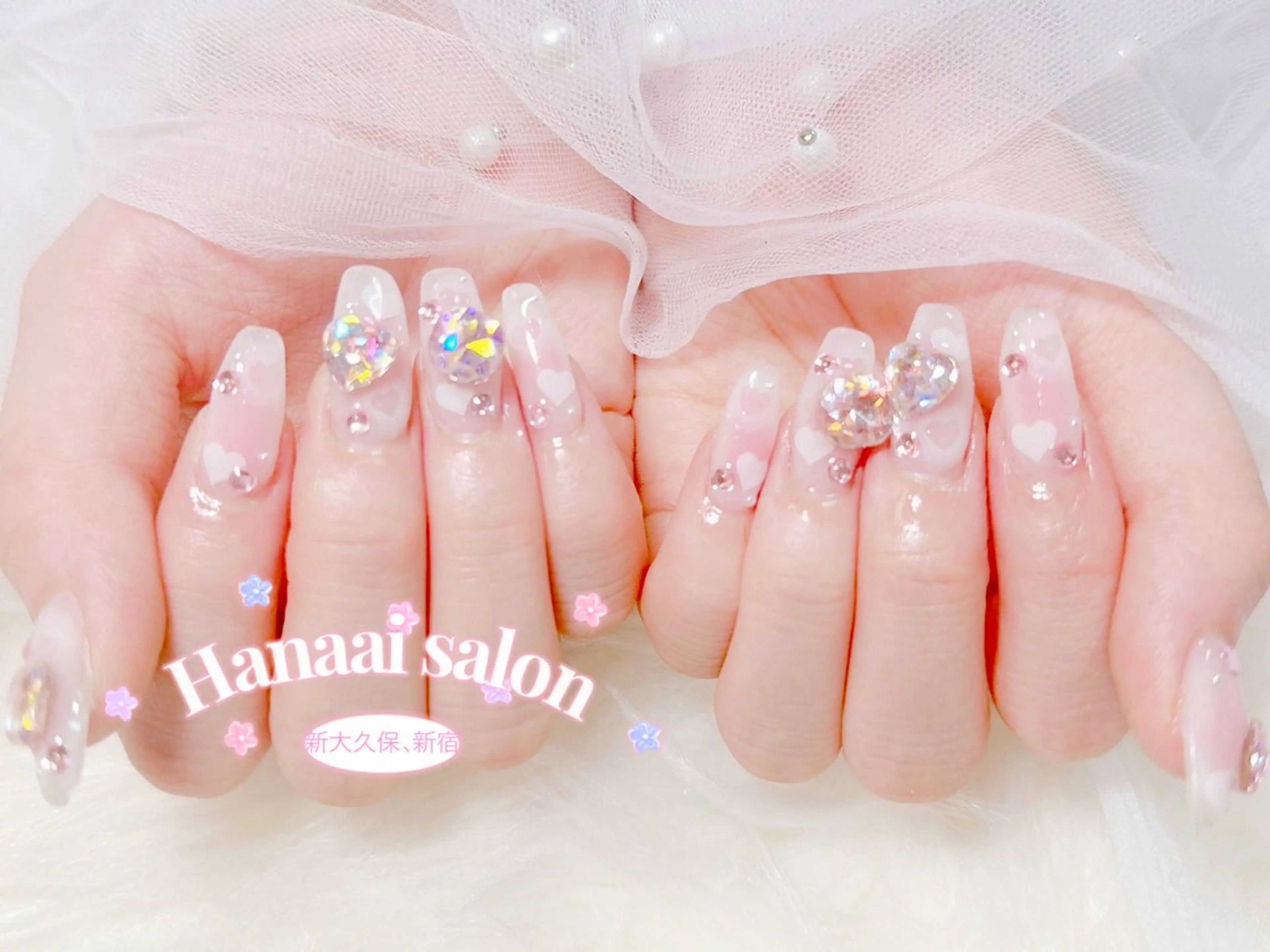 【パラジェル込】新作、上品、可愛定額Cコース【マグネット変更無料】¥8980円→7980円の写真