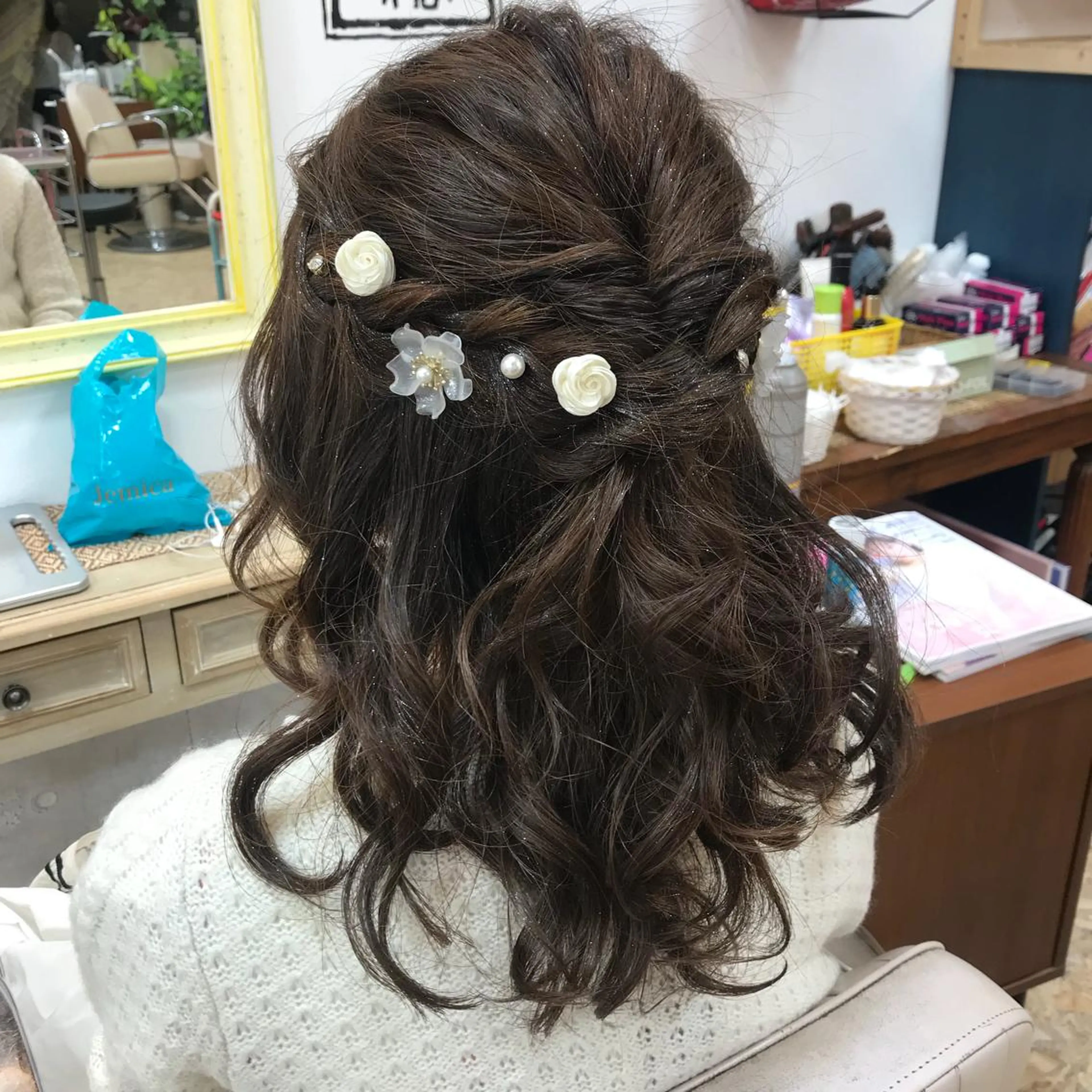 セミロング ヘアアレンジ 💘カラー人気Ｎｏ. １💘SAYAのヘアスタイル