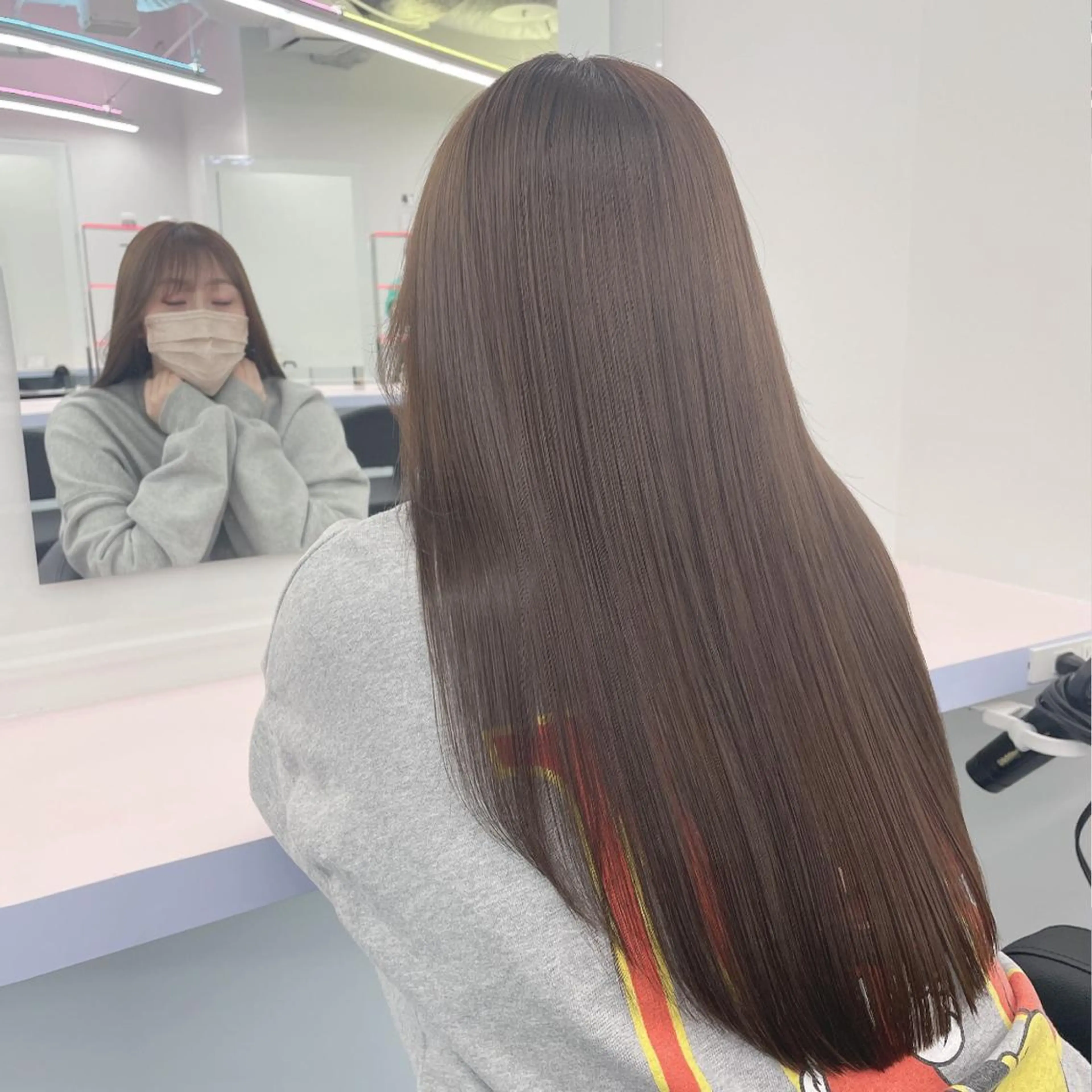 【✨迷ったらこれ！✨】ダメージケアブリーチダブルカラー+髪質改善+カットの写真