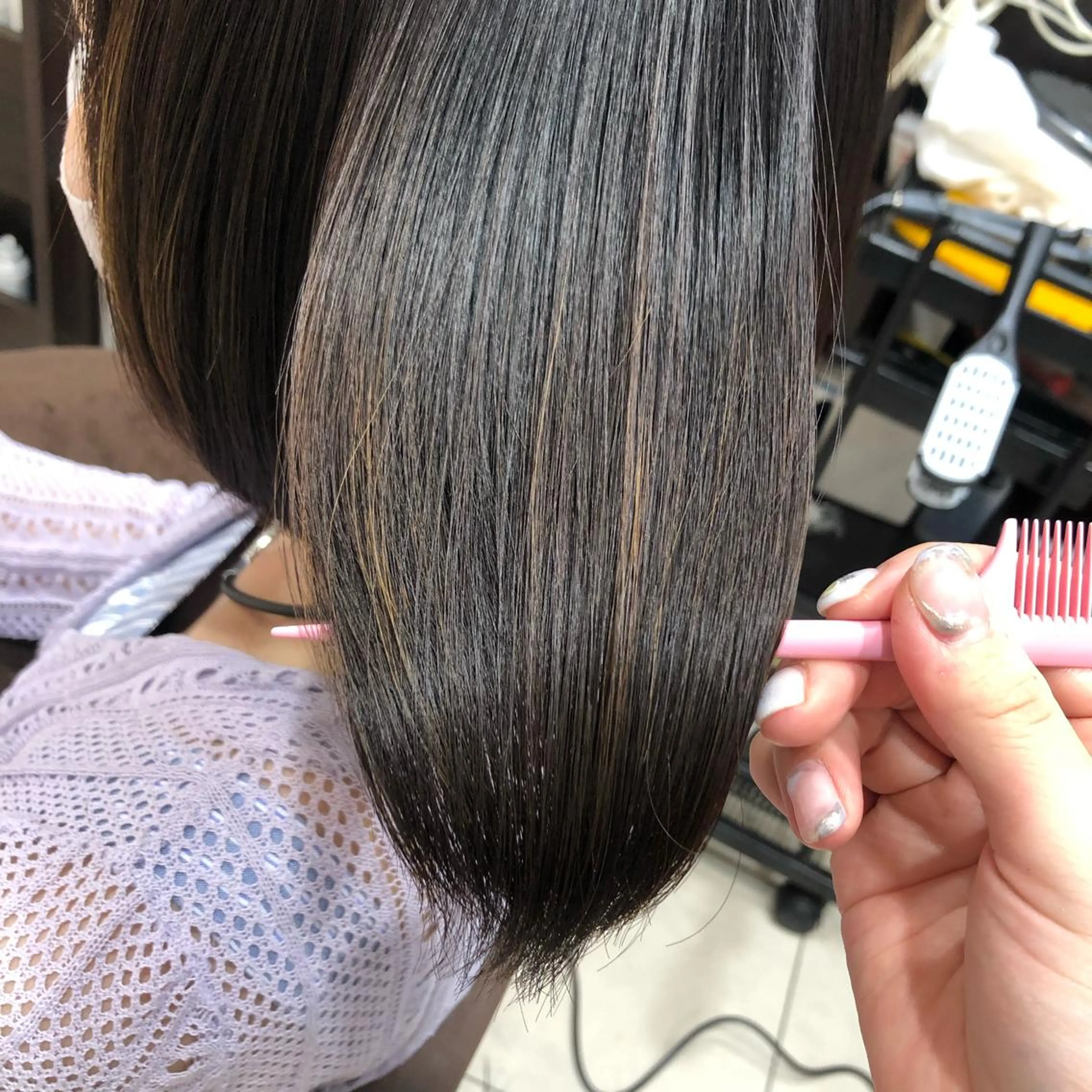 ミディアム 縮毛矯正 ✨髪質改善矯正× ブリーチ✨YU-KIのヘアスタイル