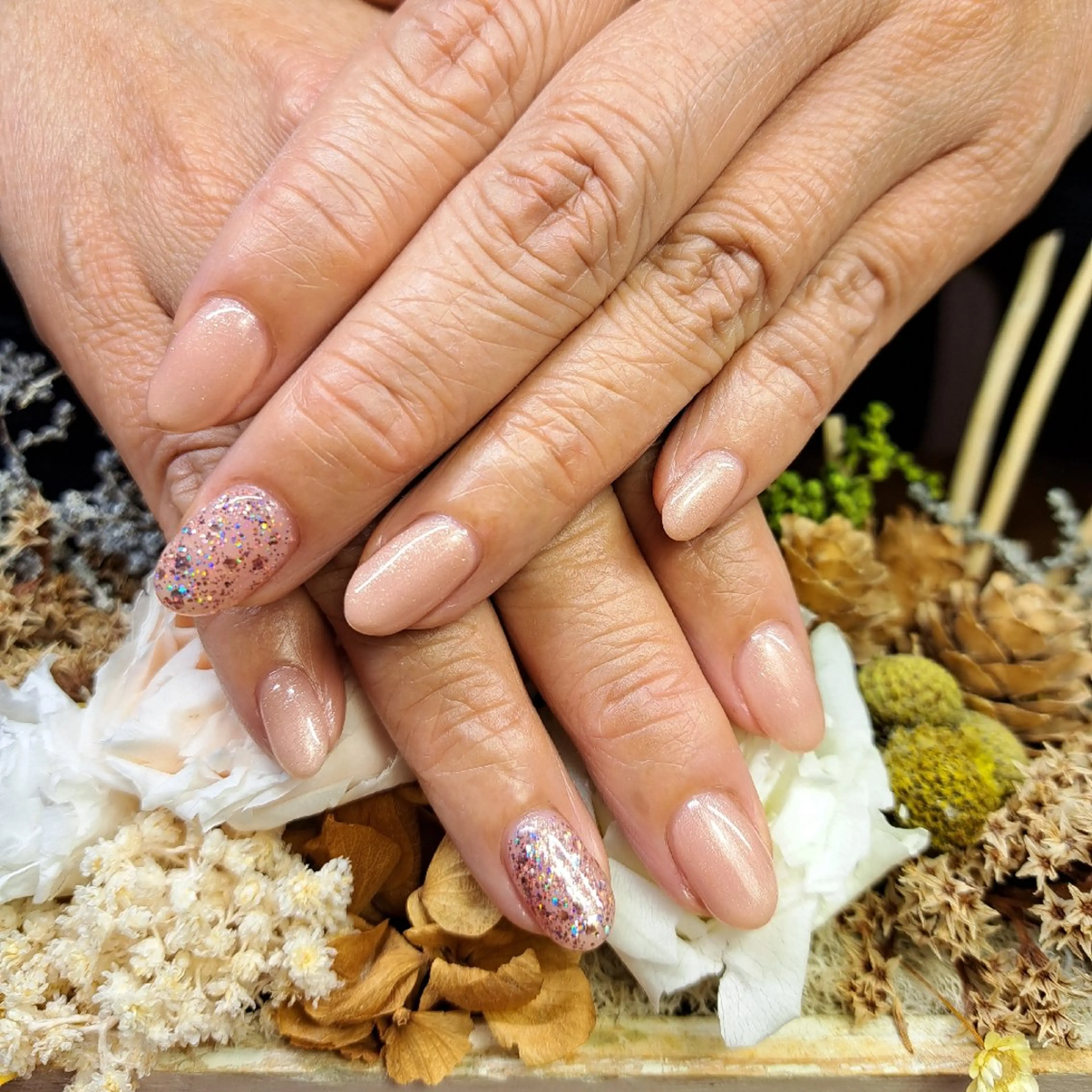 ネイル キラキラネイル ワンカラーネイル HAYASHI  Nのネイルデザイン