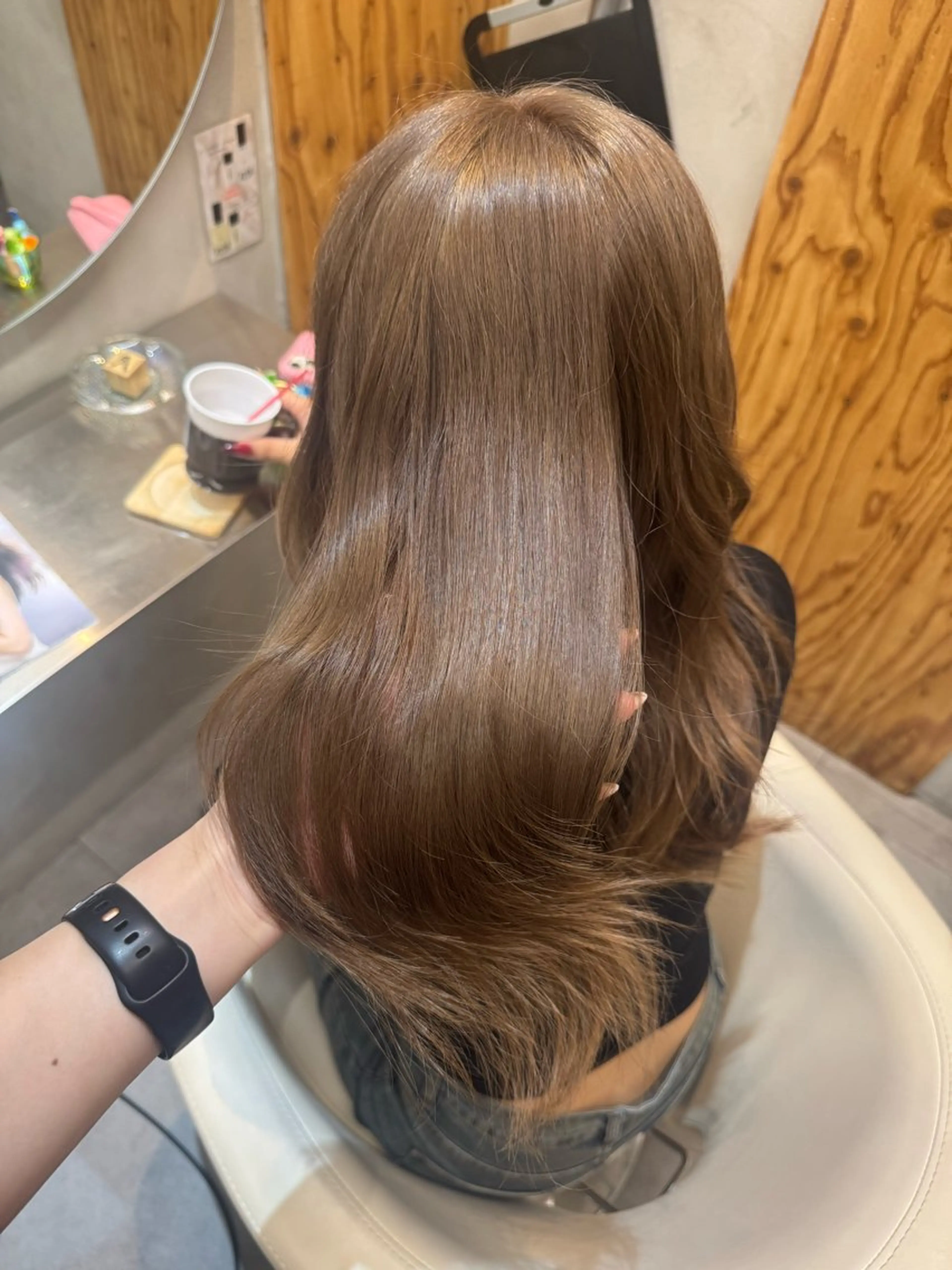 カラー ヘアカラー 🌙ヘーゼルベージュ レイヤーカット🌙のヘアスタイル