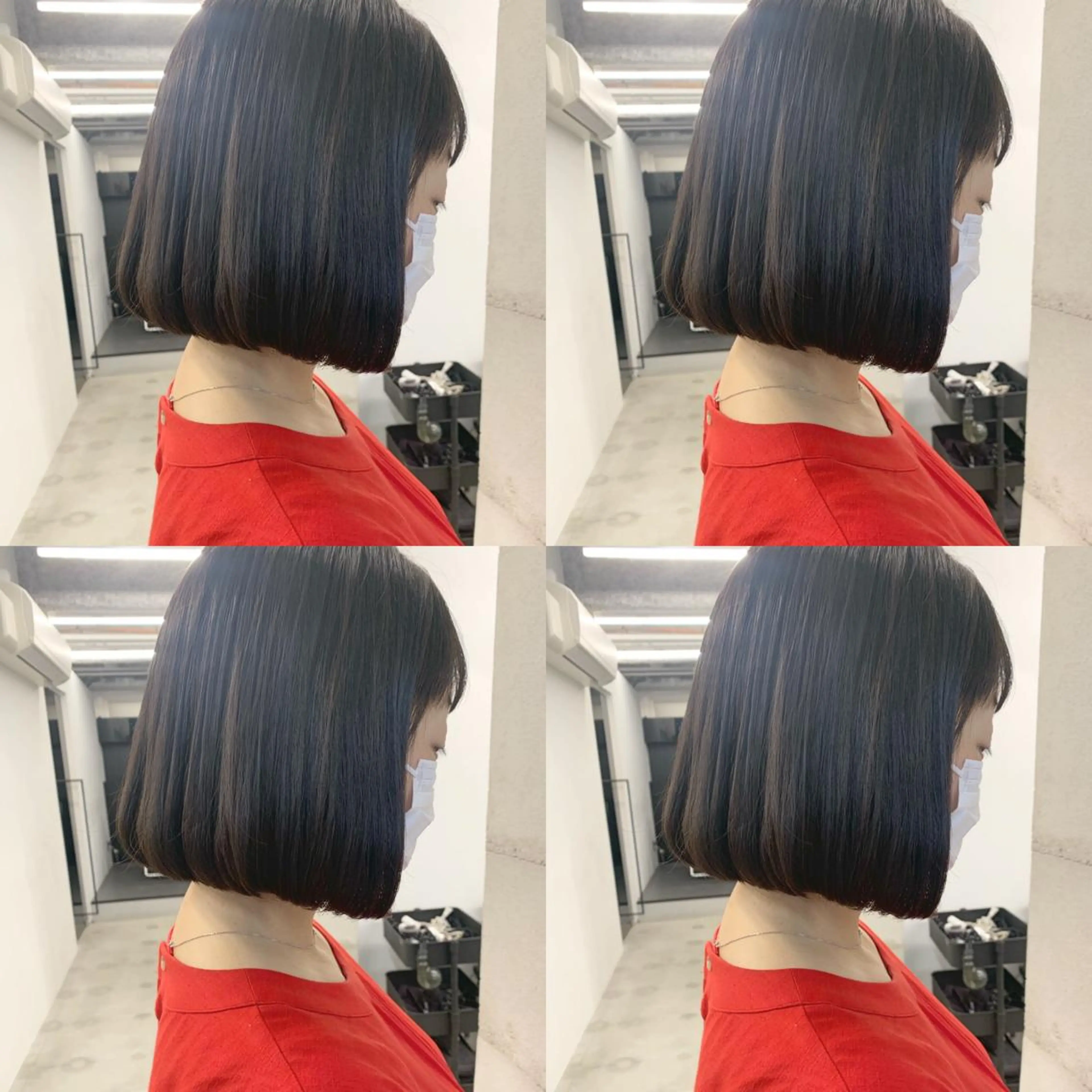 ショート カラー 透明感/オリーブ/ グレージュ/YUKAのヘアスタイル
