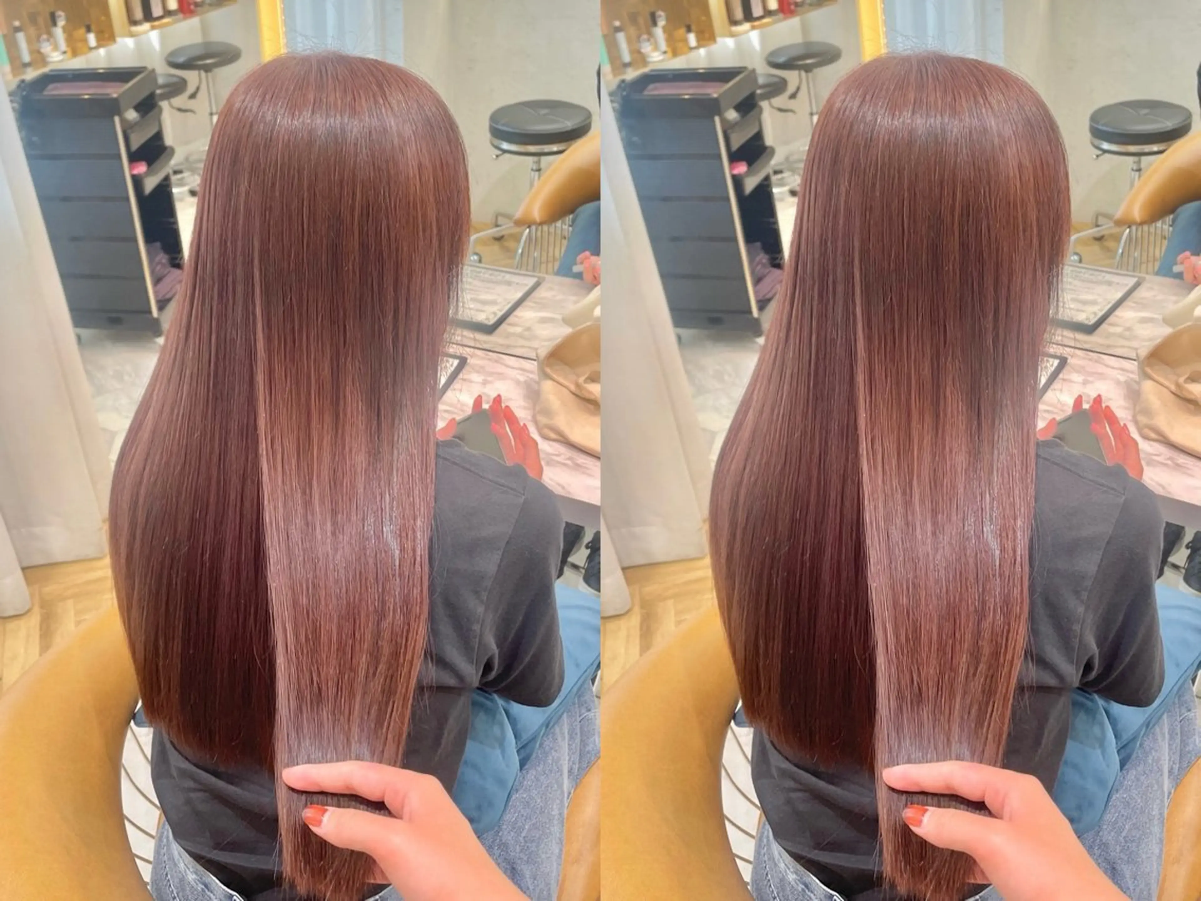 ロング 髪質改善 縮毛矯正 縮毛矯正 ♥️透明感×抜け感 ベージュ/佑珠♥️のヘアスタイル