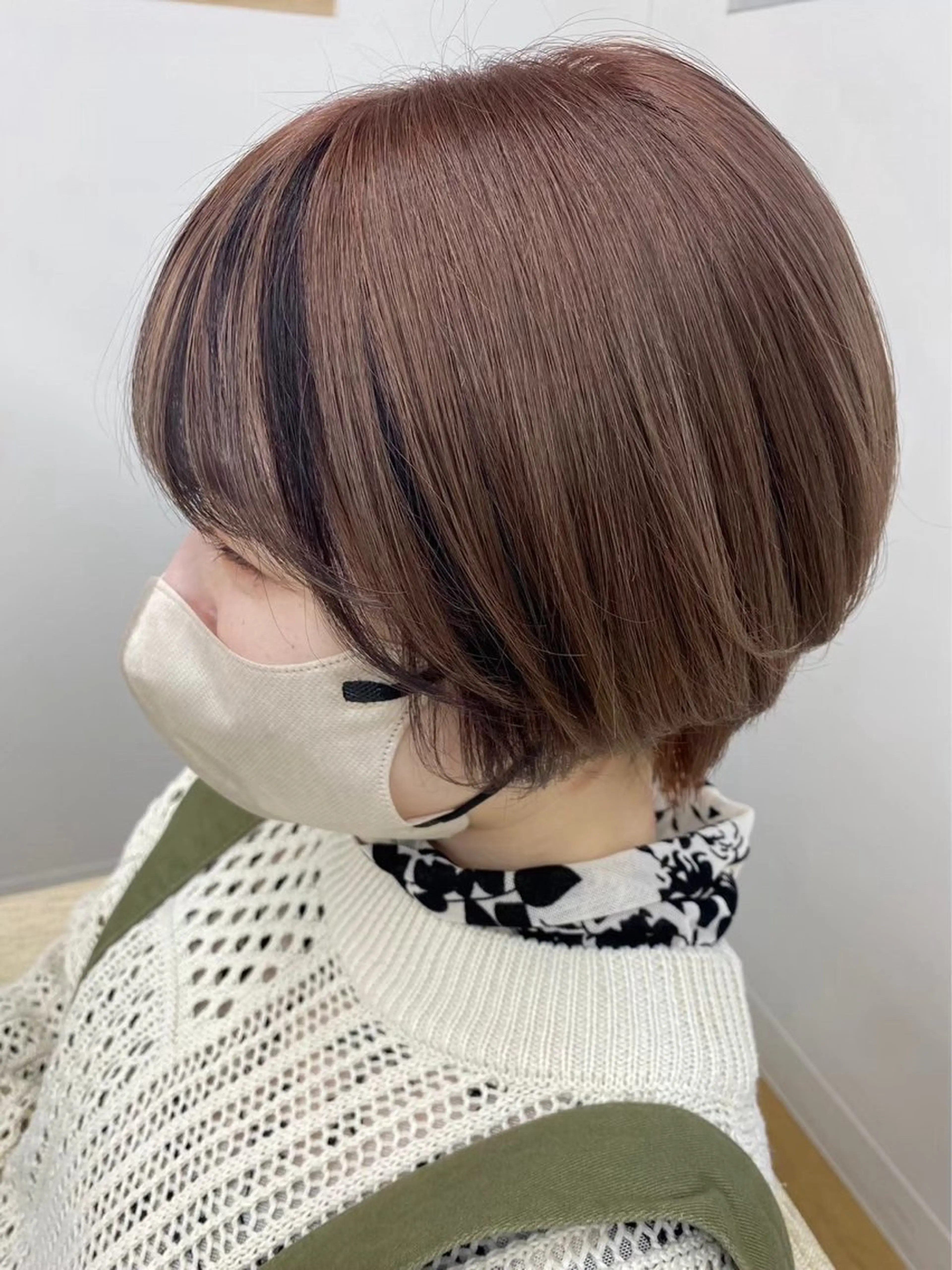 ショート ショートボブ ミストバング ボブ ショートヘア カット 臺 佳連のヘアスタイル