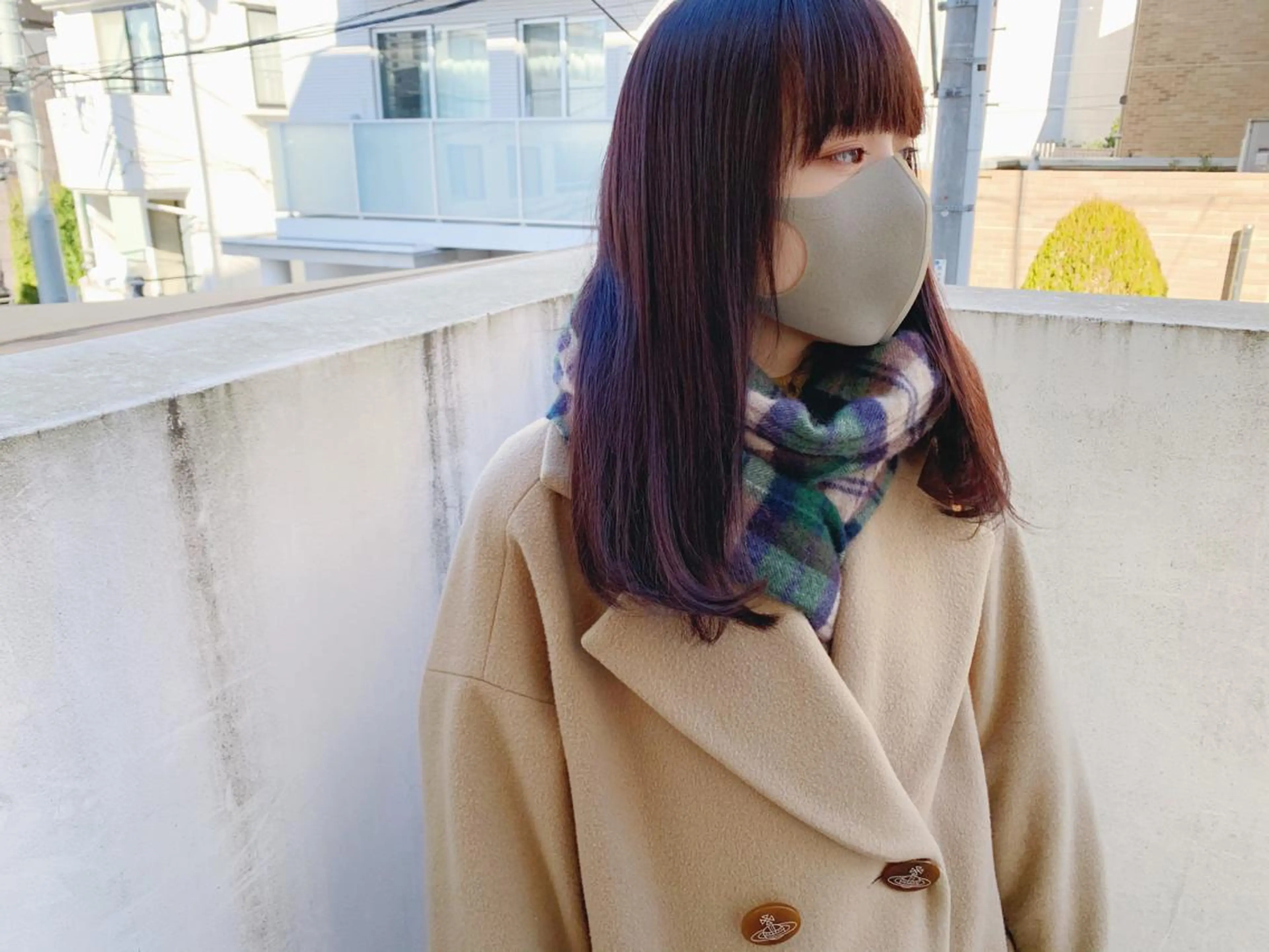 ミディアム カラー カット ヘアカラー トリートメント タカハシ ハヤトのヘアスタイル